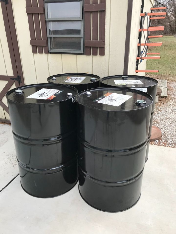 Metal Barrel, Metal Drum, Size: 55Gallon

previously contained motor oil
 make great burn barrels