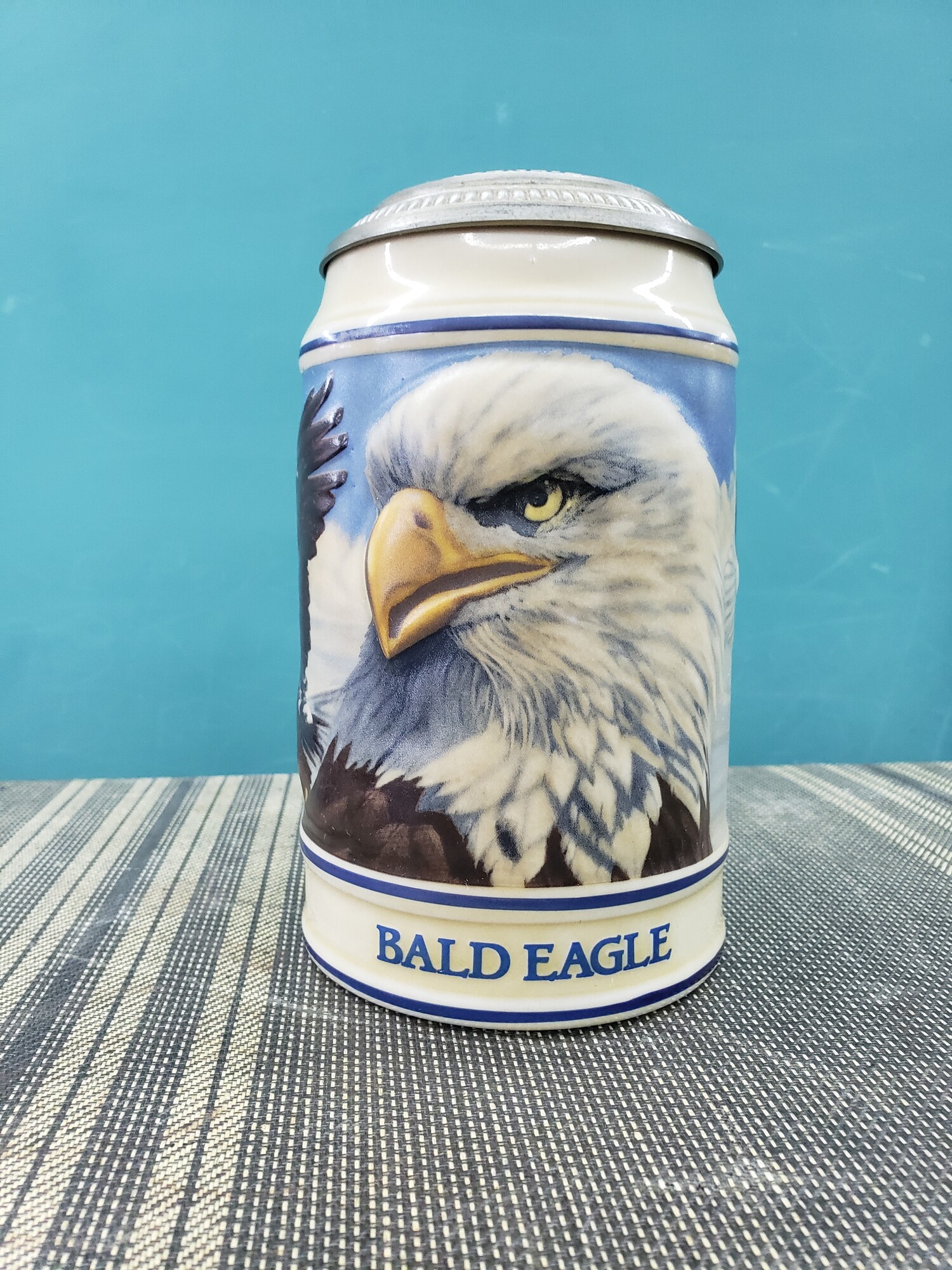 Budweiser Endangered Species Stein, Bald Eagle, Size: 1989