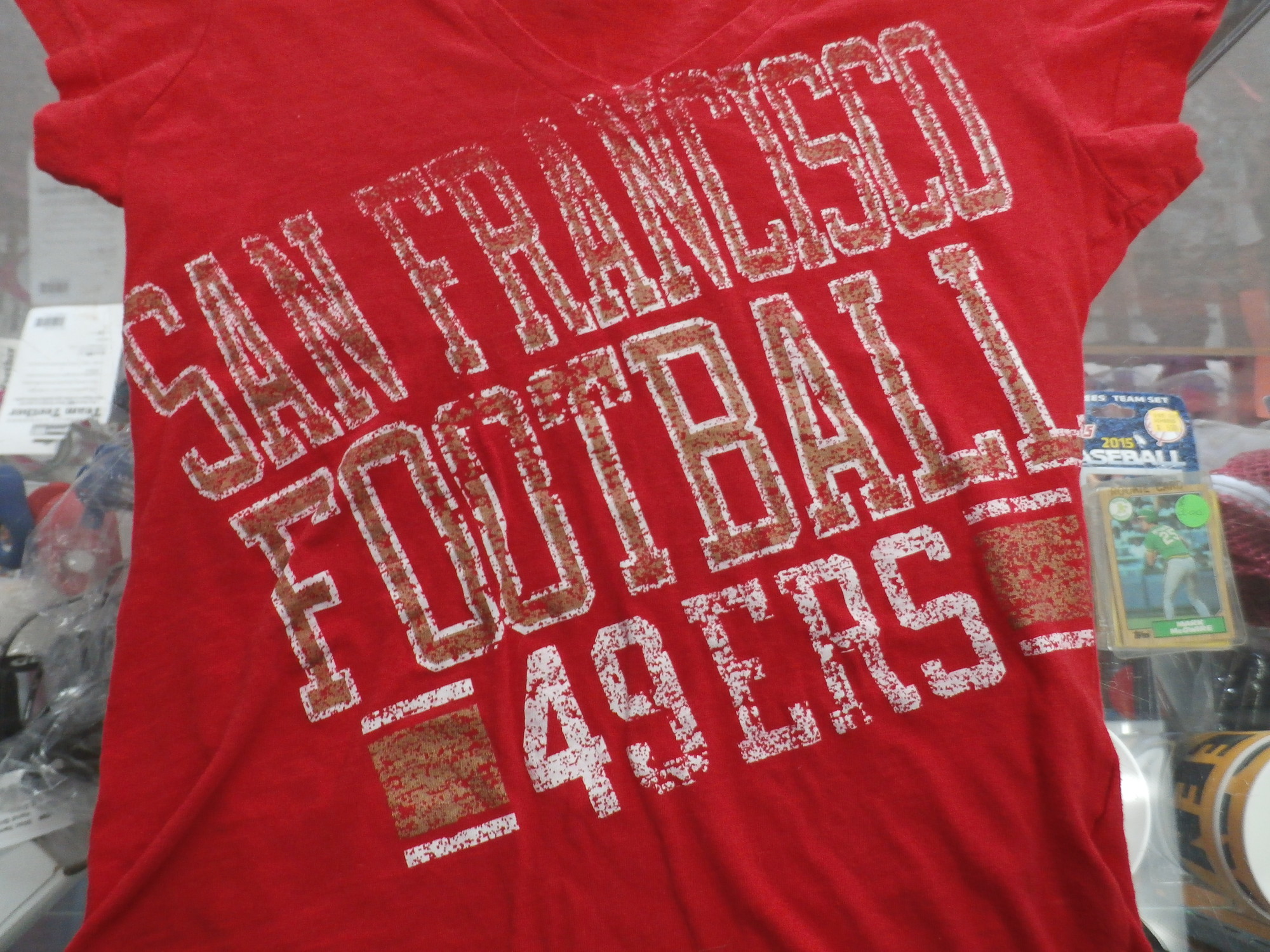 SF 49ers Women Shirt  Recycled ActiveWear ~ FREE SHIPPING USA ONLY~