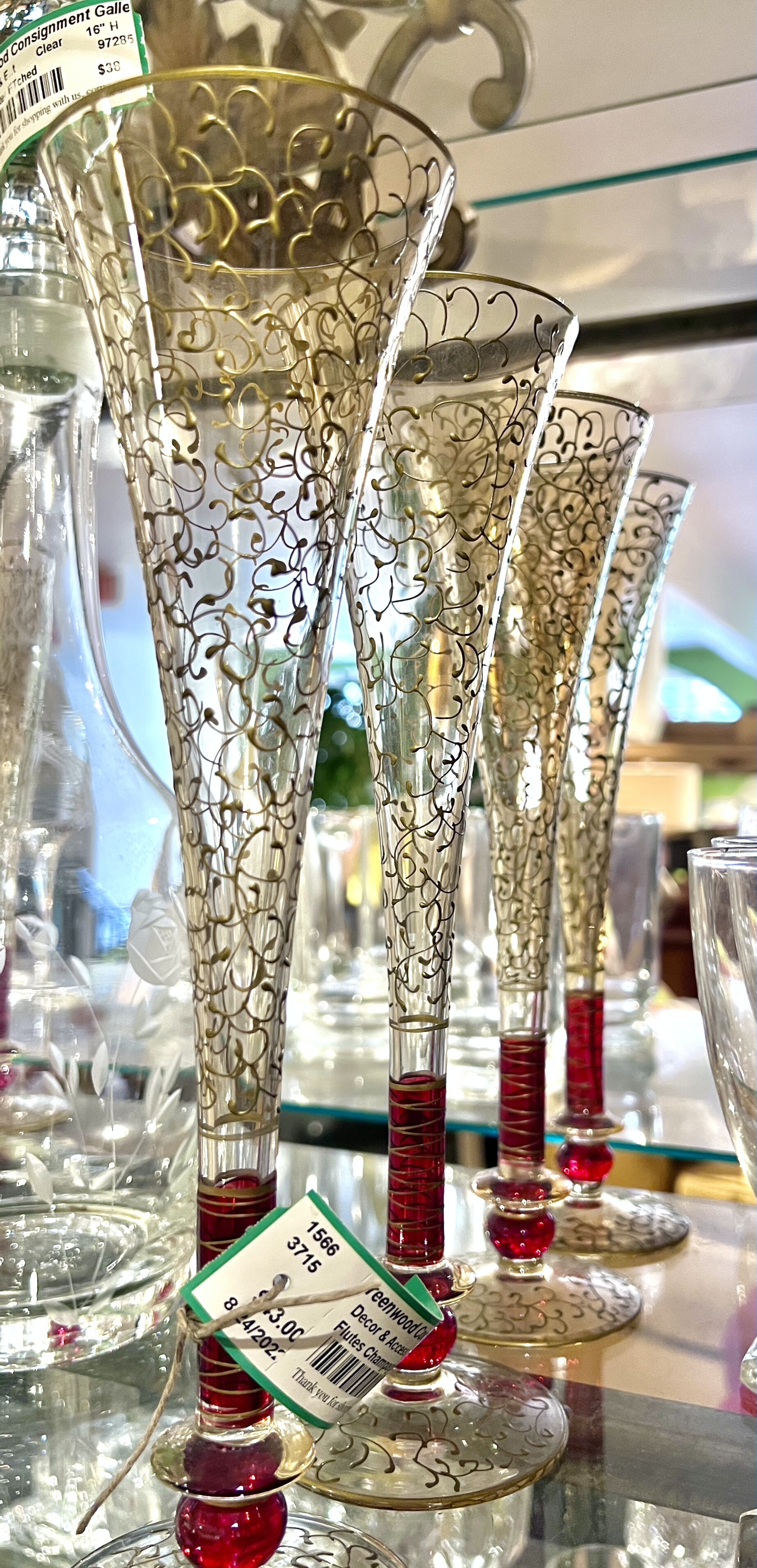 Flutes Champagne Pier 1 Greenwood Thrift Shop & Consignment Gallery