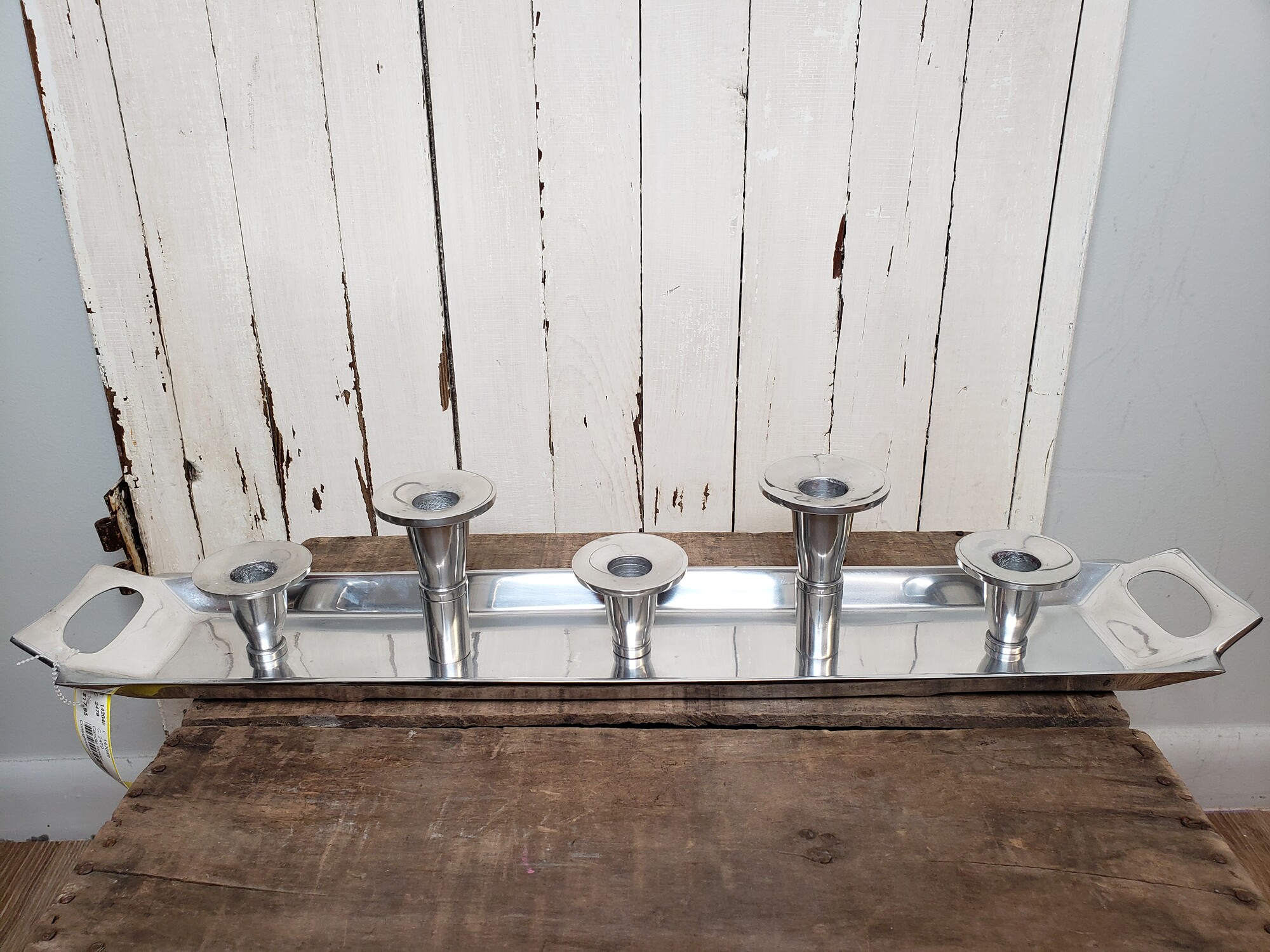 Candle Holder Metal., 23x4x4in