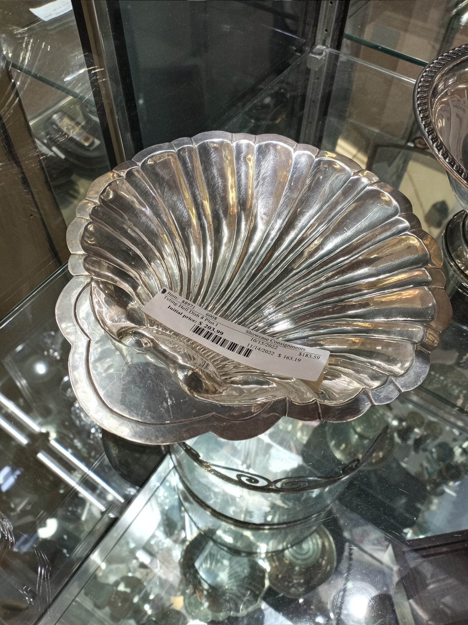 Solid Sterling silver 8 inch shell dish!!