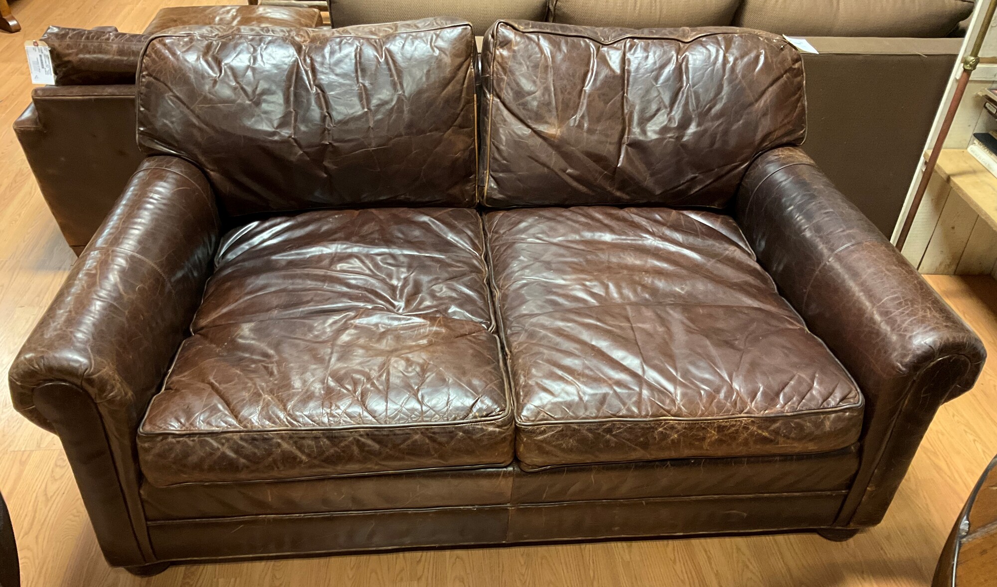 Old Hickory Tannery Sofa
Dark Brown, Deep
30.5in(H) 45in(D) 73in(W)