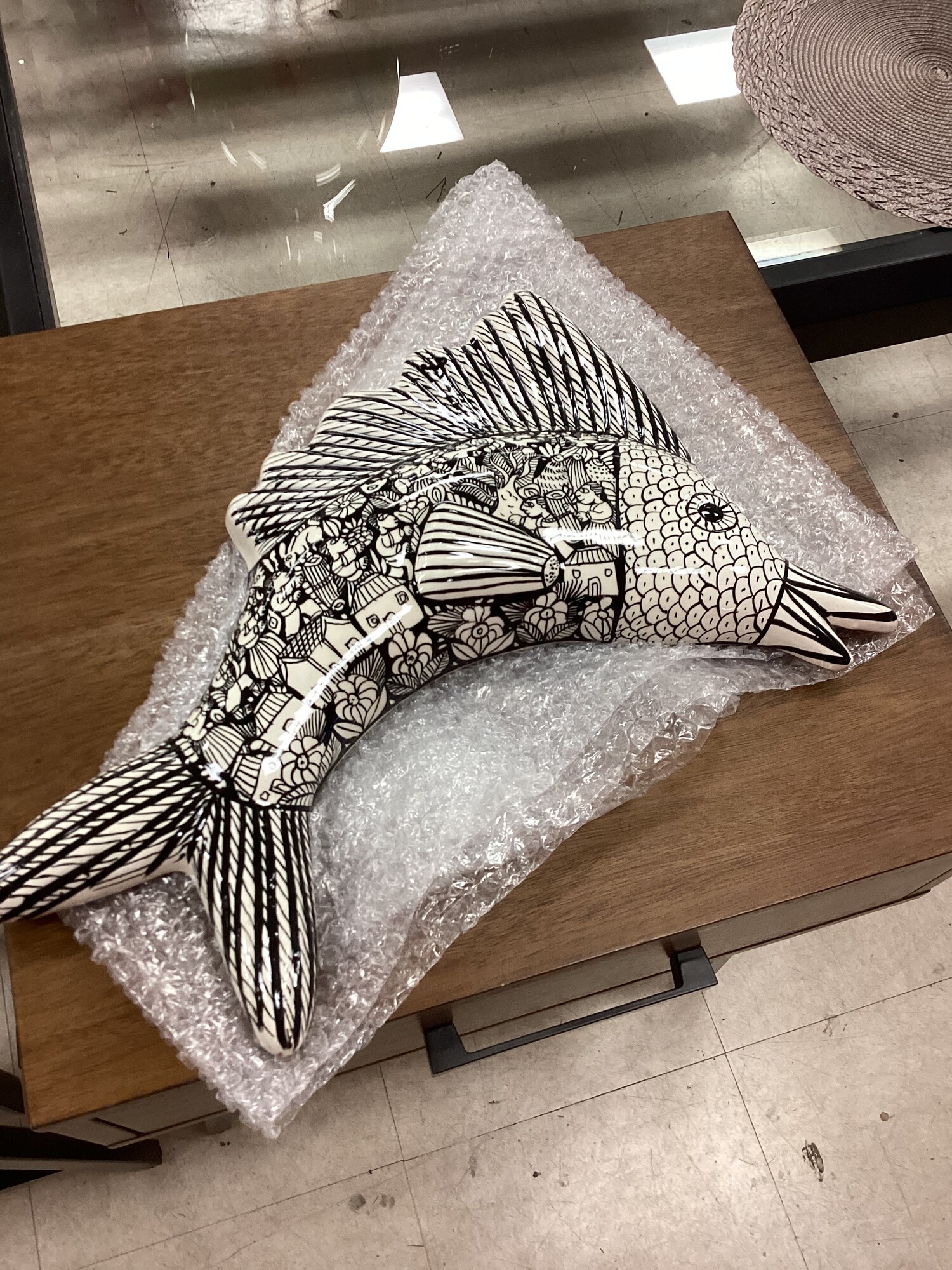 Sword Fish Decor, B+W, Detailed
17 In W x 14 In T
