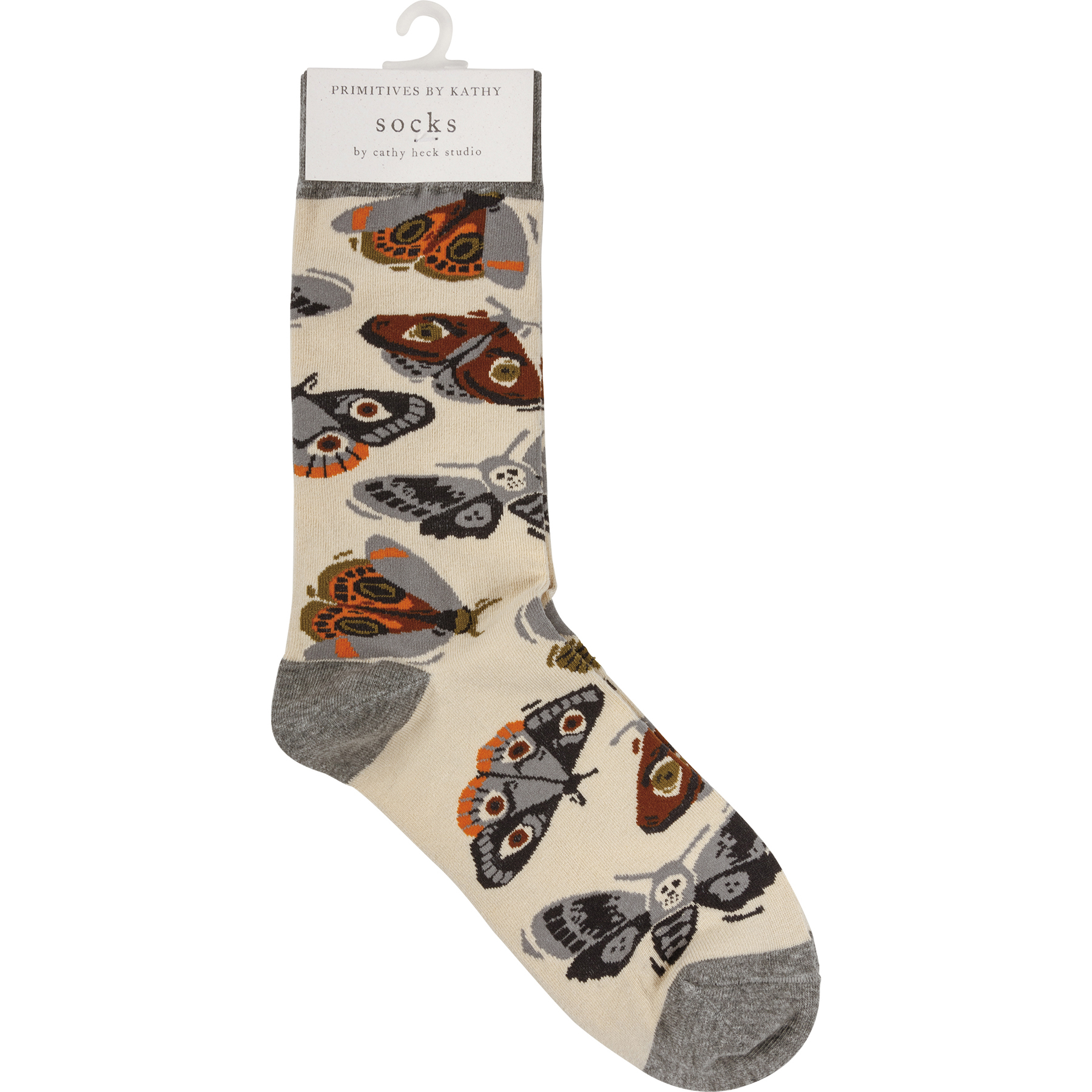 Socks Moth, SKU: 109306

These colorful socks feature woven Halloween moth designs. Cotton, nylon, spandex. One size fits most.

DETAILS
Dimensions: One Size Fits Most
Material: Cotton, Nylon, Spandex
UPC: 190134093068
Artist: Cathy Heck Studios