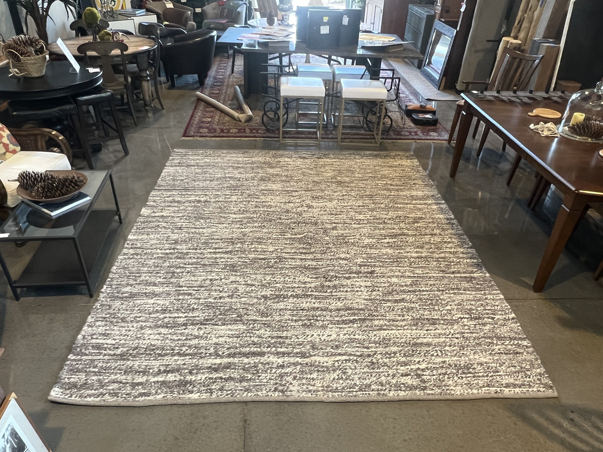 Neutral Wool Rug 8 X 10 Mountain Living Home Consignment