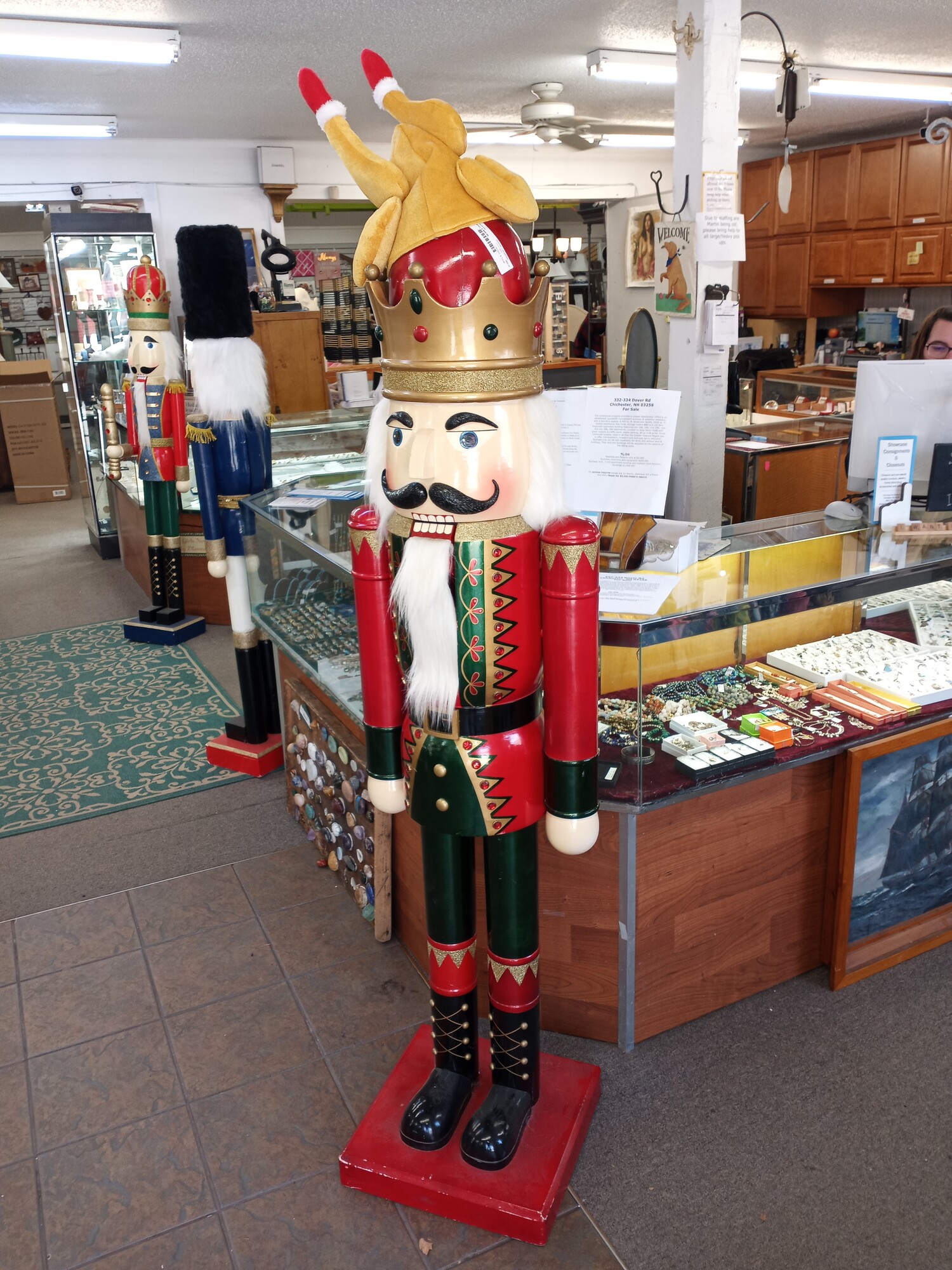 6 Ft Solid wood Nutcracker, @ 20 years old.