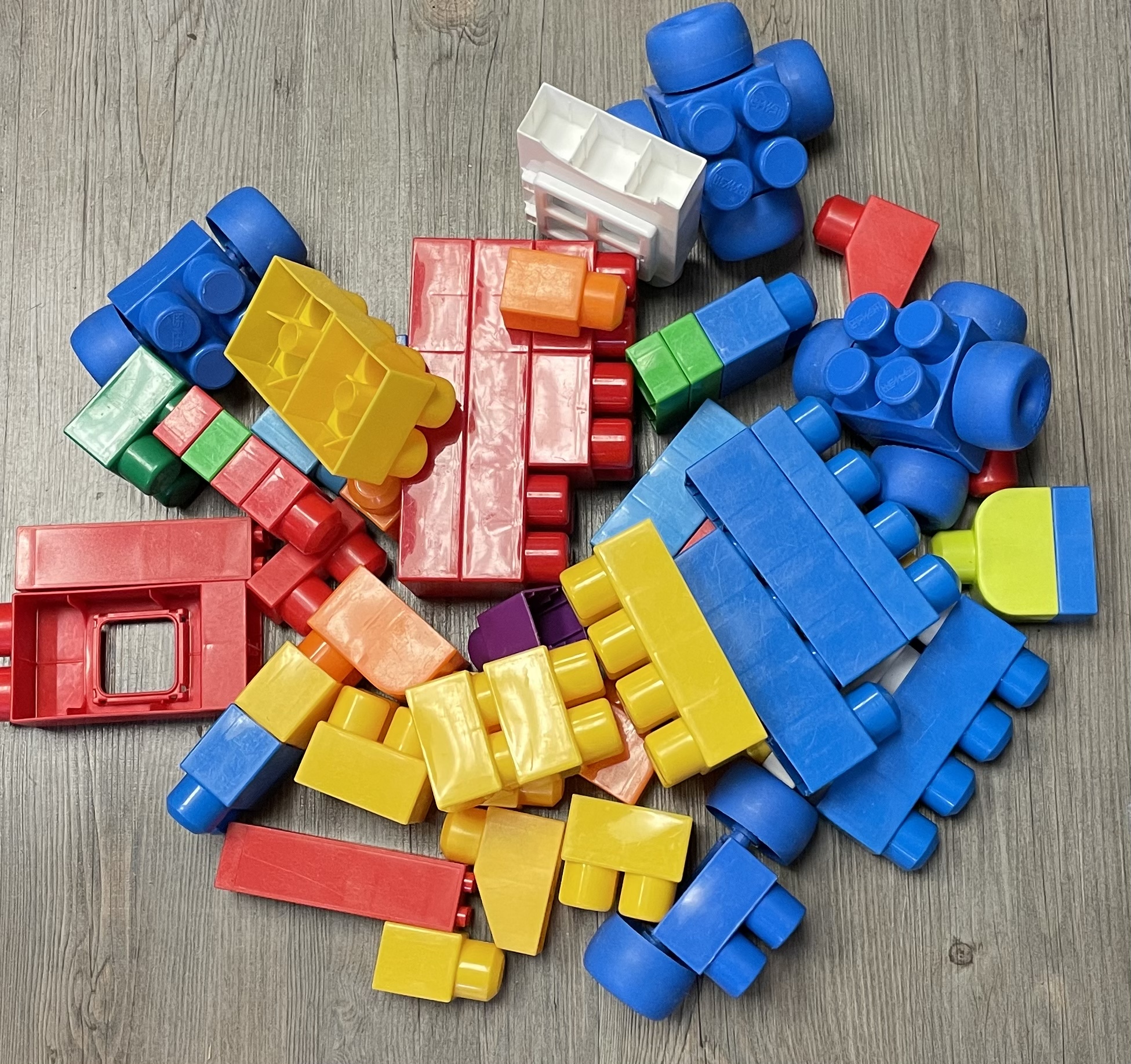 Assorted Mega Blocks, Multi, Size: Used