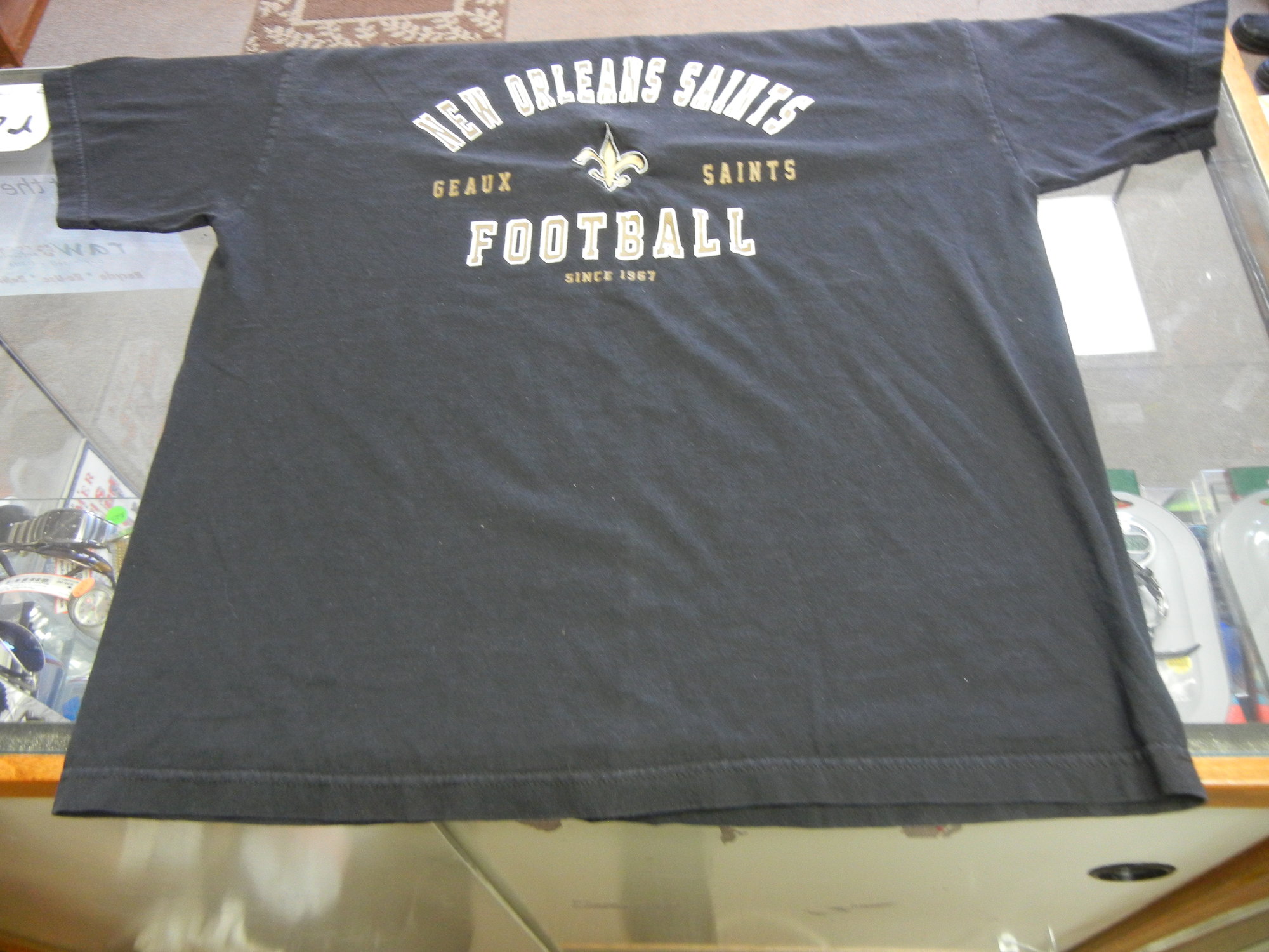 Vintage New Orleans Saints NFL T-Shirt Mens Large Long Sleeve