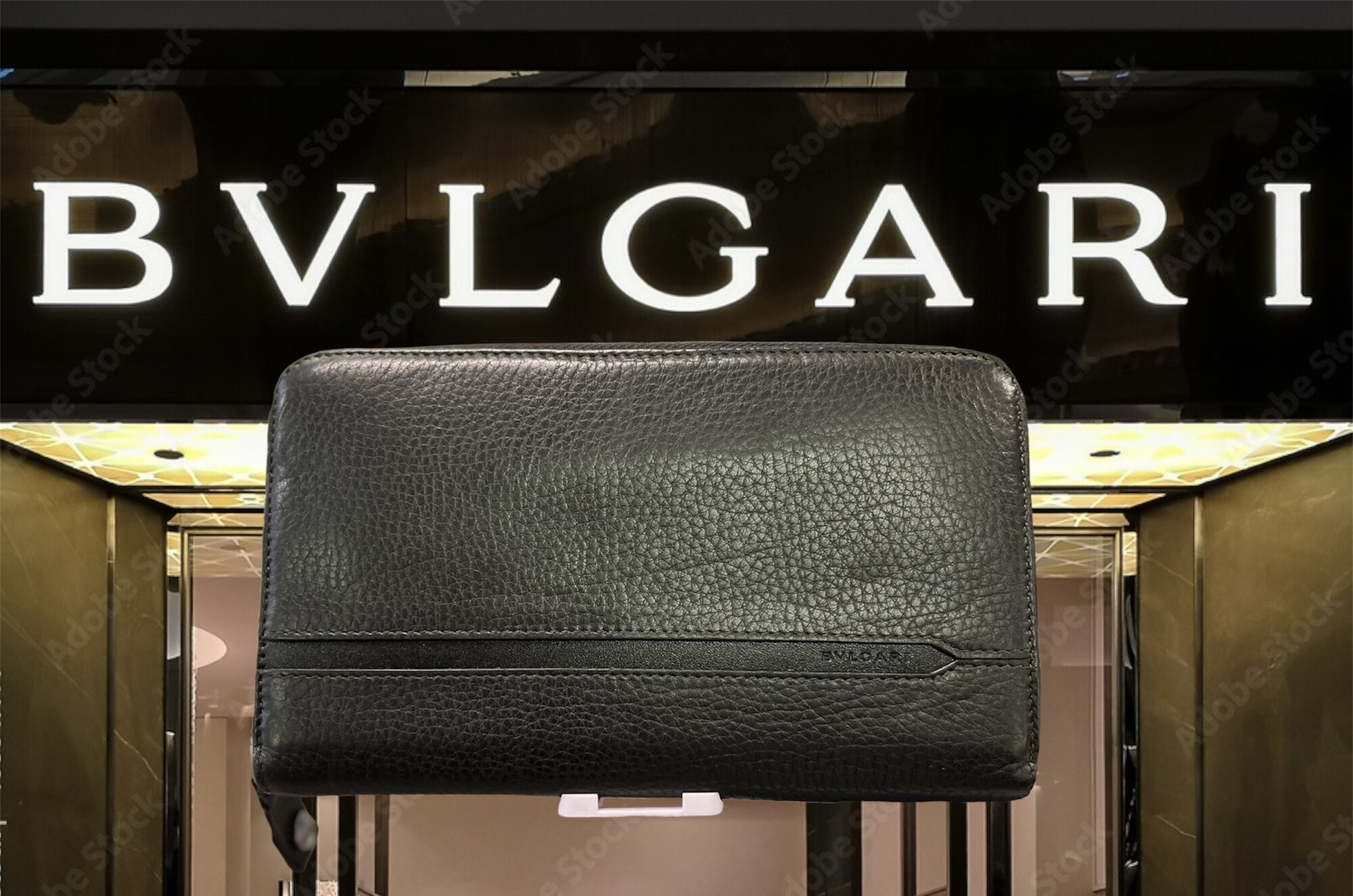 BVLGARI
Bvlgari Black Leather Zip Around Wallet with silver hardware, trim leather, interior card holder pocket, leather lining, interior three compartments pocket and zipper closure.
authenticity number: FG-F14-36968
About the Manufacturer:
Bvlgari-Greek silversmith Sotirios Voulgaris arrived in Rome in 1881 and set up his own shop there in 1884, calling it Bulgari, an Italianization of his last name (eventually spelled BVLGARI, using the classical Latin alphabet in a nod to ancient Roman culture). In 1905, he opened the company’s flagship boutique on Rome’s Via dei Condotti. Since then, BVLGARI has looked to Rome as a source of reference for its fanciful and decidedly romantic designs for necklaces, bracelets, earrings and other accessories.
This wallet is in beautiful used condition, soft black leather, well cared fore.
This wallet retails for $710.00 New.