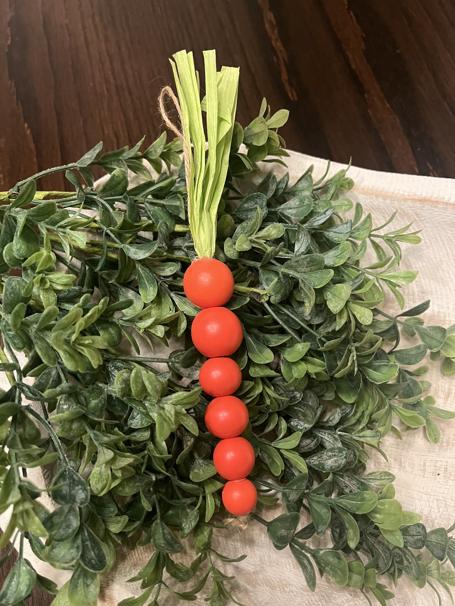 These adorable beaded carrots are 8 inches in length and match well with any Easter decor. Use in baskets; tiered trays; centerpieces or give as gifts to family or friends