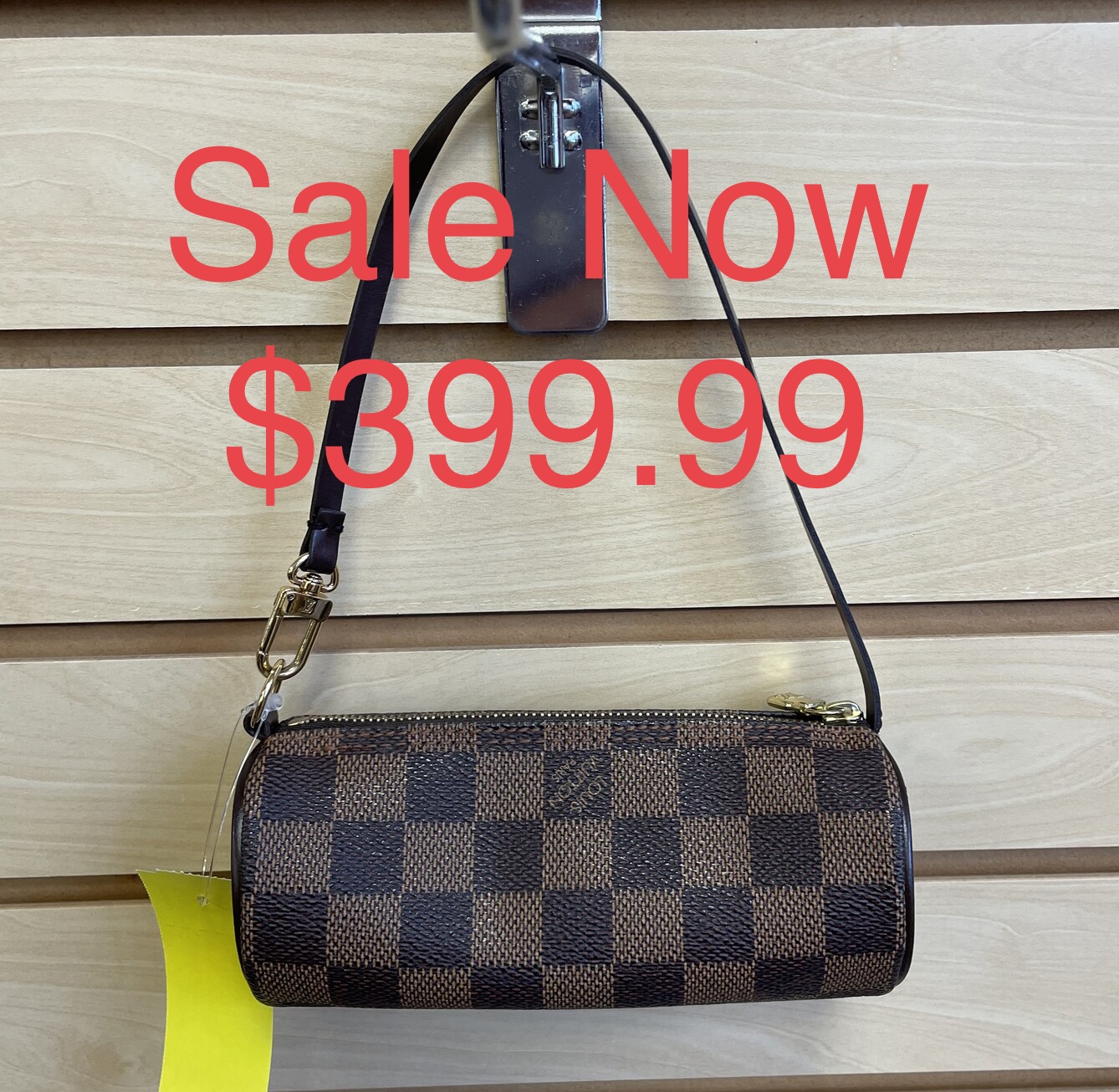 Sale!! was $499.99 NOW $399.99

Louis Vuitton Mini Papillion, Damier, Brown Coated Canvas Check Pattern with a Rust Leather Lining, Brown Leather Strap, Gold Hardware, Zippered Closure

Size: Length: 6 inches, Depth: 2.25 inches, Strap Drop: 5.5 inches

*Additional shipping and insurance rates will apply. A separate invoice will be sent due to the value of this item.