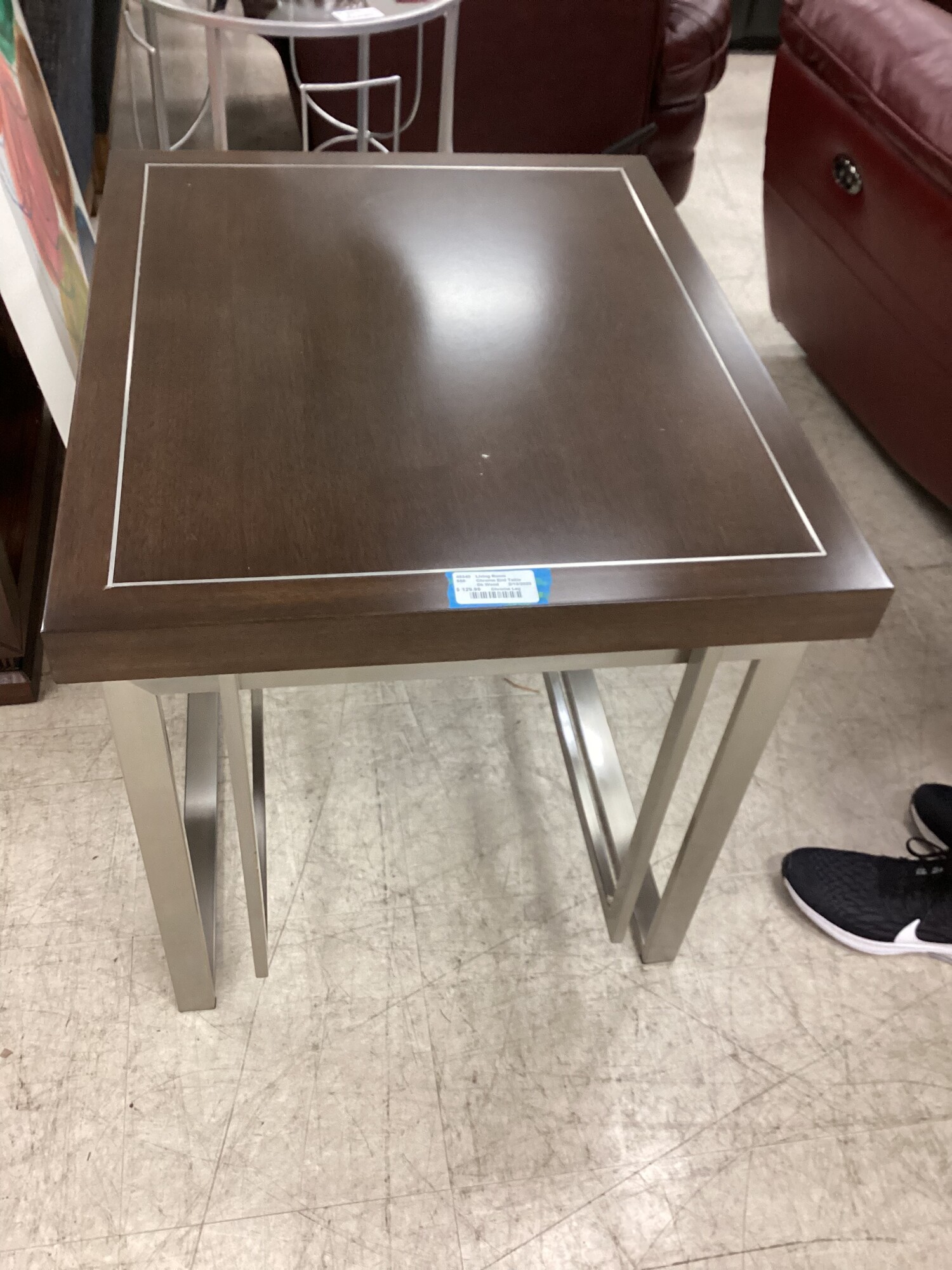 Chrome End Table Chic & Cozy Consignment Furniture