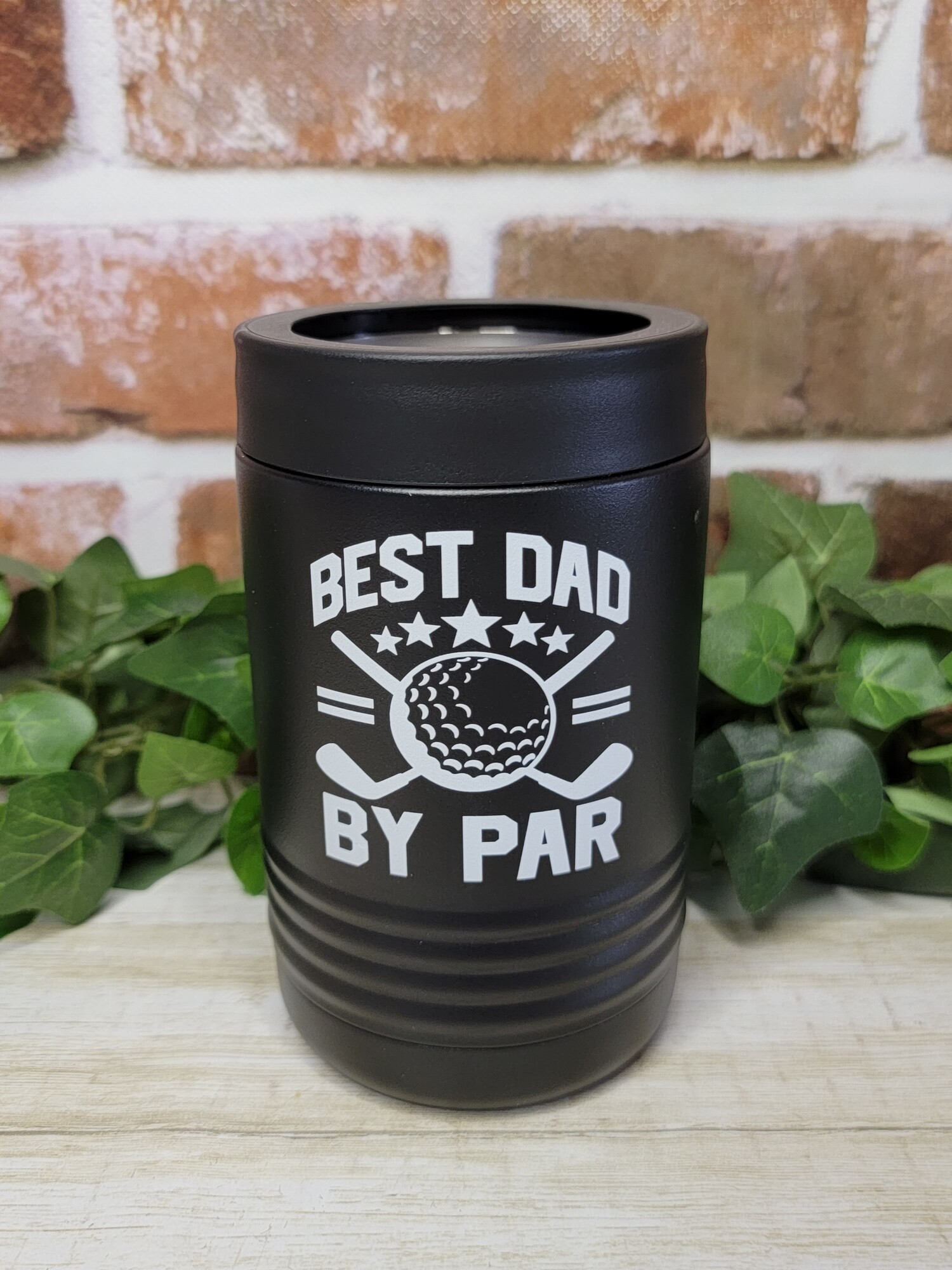 Dad will love his new can cooler. Our can coolers are UV Printed with the image shown of Best Dad by Par

Keep your drinks ice cold longer!
- Holds Standard 12oz Can
- No sweat Exterior
- Hand wash recommended

We UV Print the cups; so there is no worries of a vinyl decal peeling or coming off.