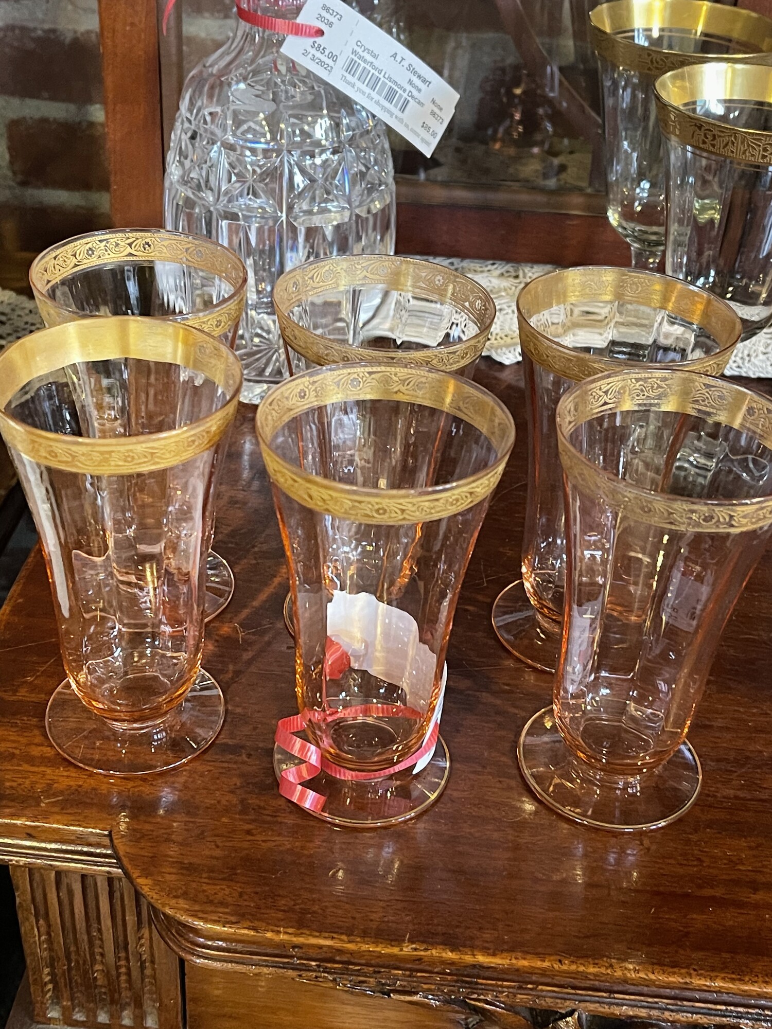 6 Depress Glasses - Gold, Pink, Size: None