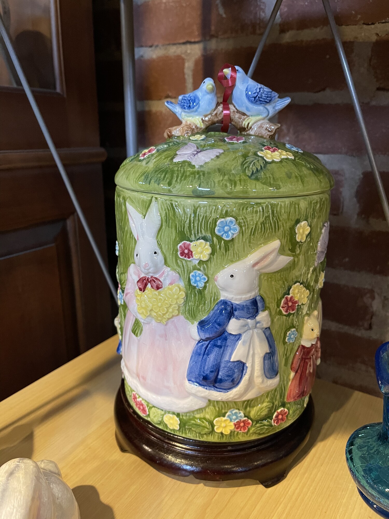 Rabbit/cat Cookie Jar, Multi, Size: Med