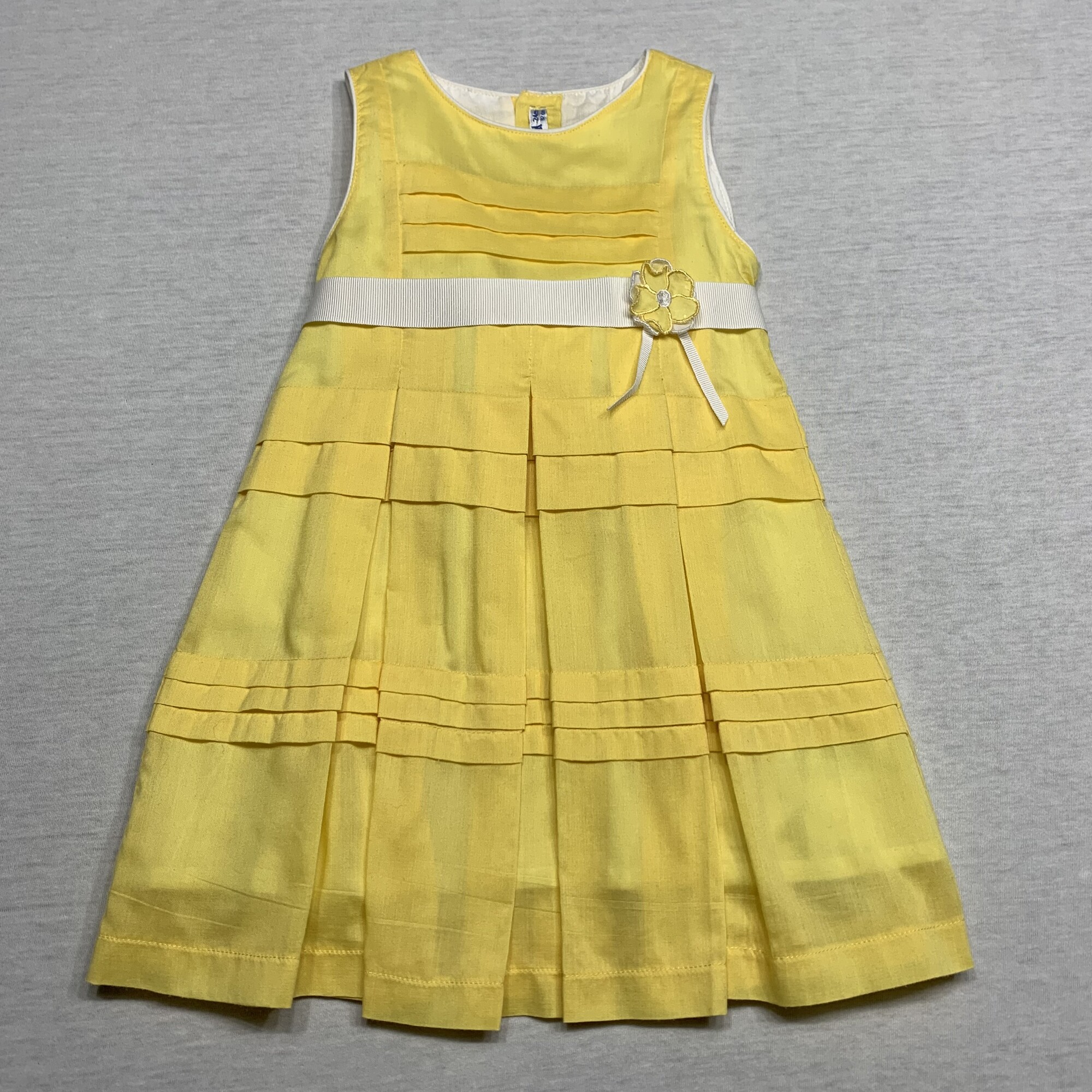 Cotton/poly dress with pleats & full lining