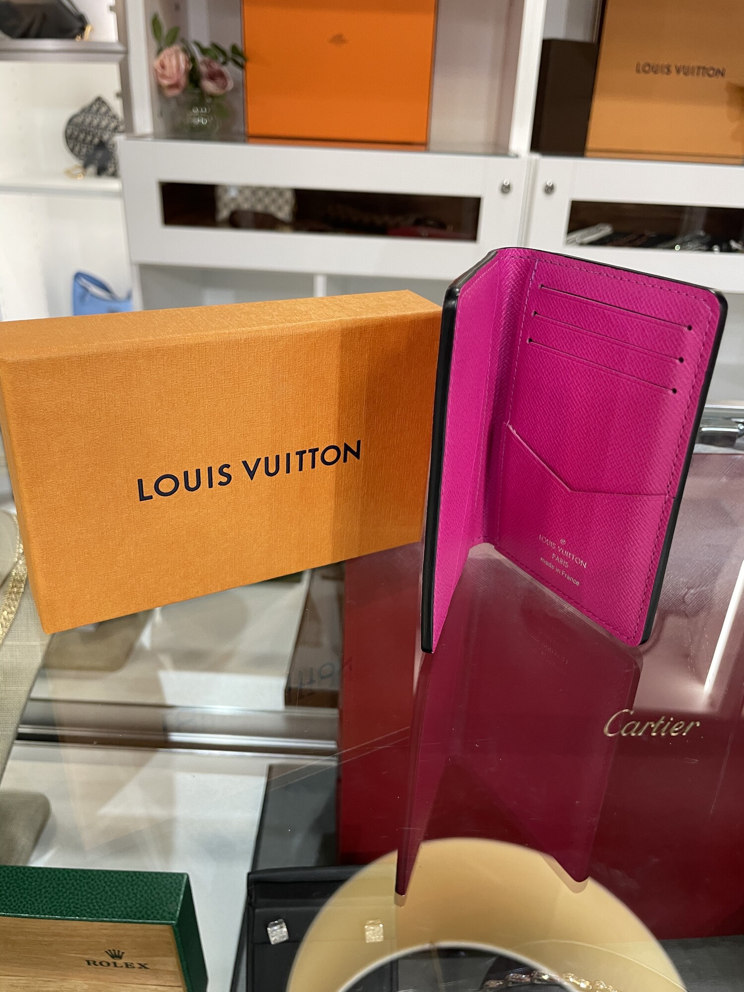 Louis Vuitton Taiga Leather Jaune Pocket Organiser