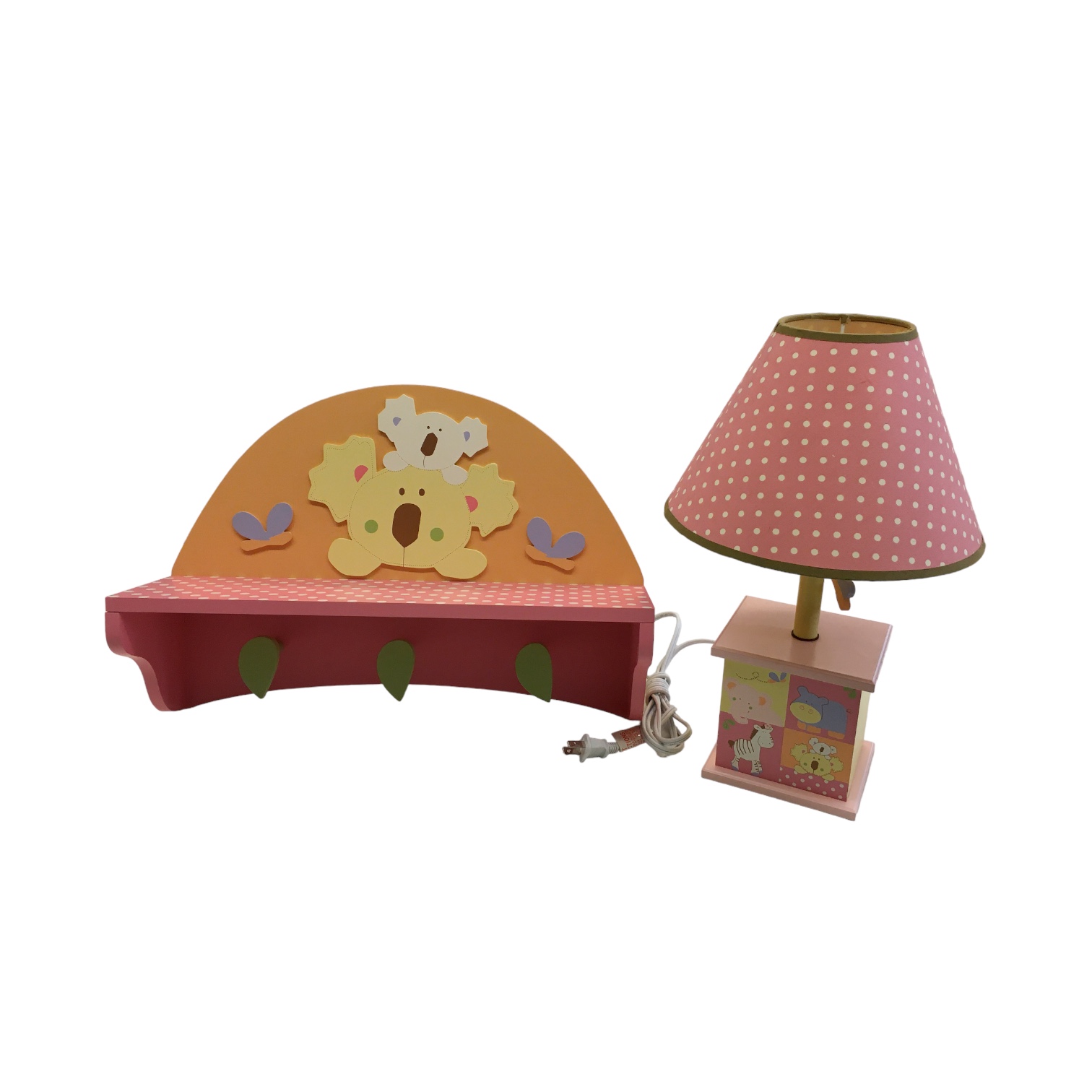 2pc Shelf & Lamp (Koala)  Pipsqueak Resale Boutique