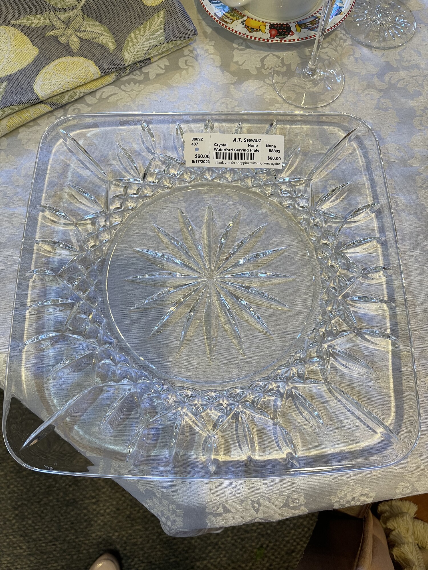 Waterford Serving Plate, None, Size: None