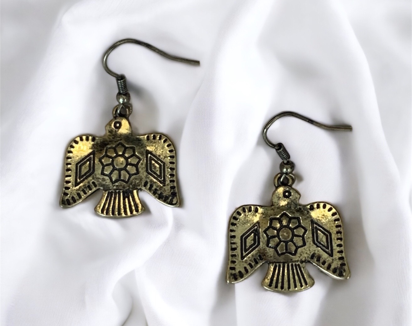 These beautiful earrings measure 1.5 inches long!