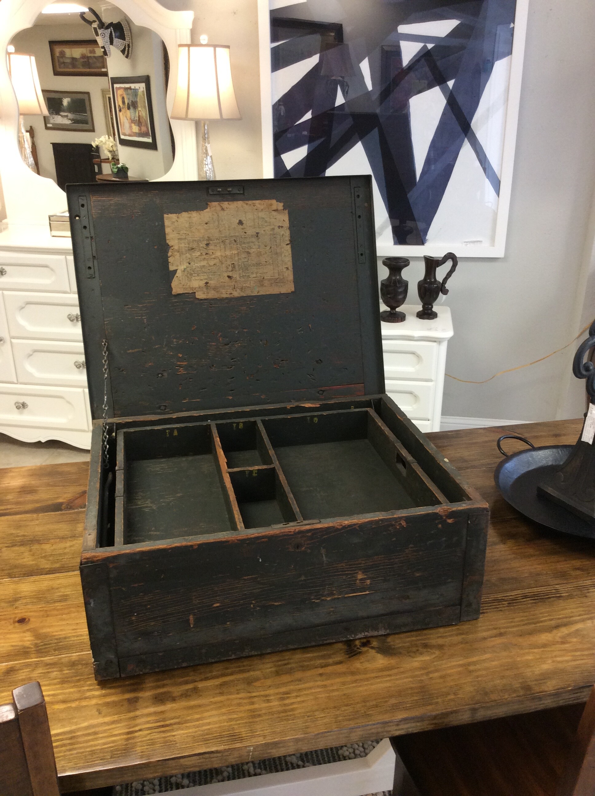 Antique drafting box