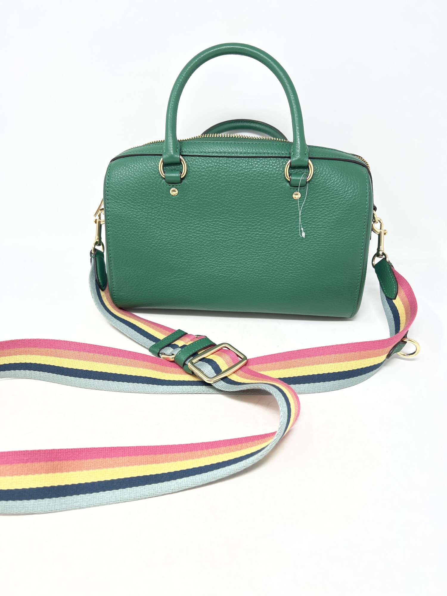 Coach Rowan Satchel with Diary Embroidery Long Striped Strap