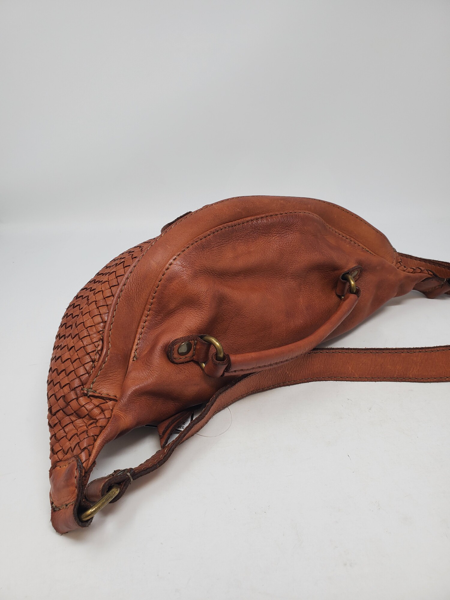 Genuine Leather bag, woven Leather shoulder bag and crossbody bag Made in  Italy