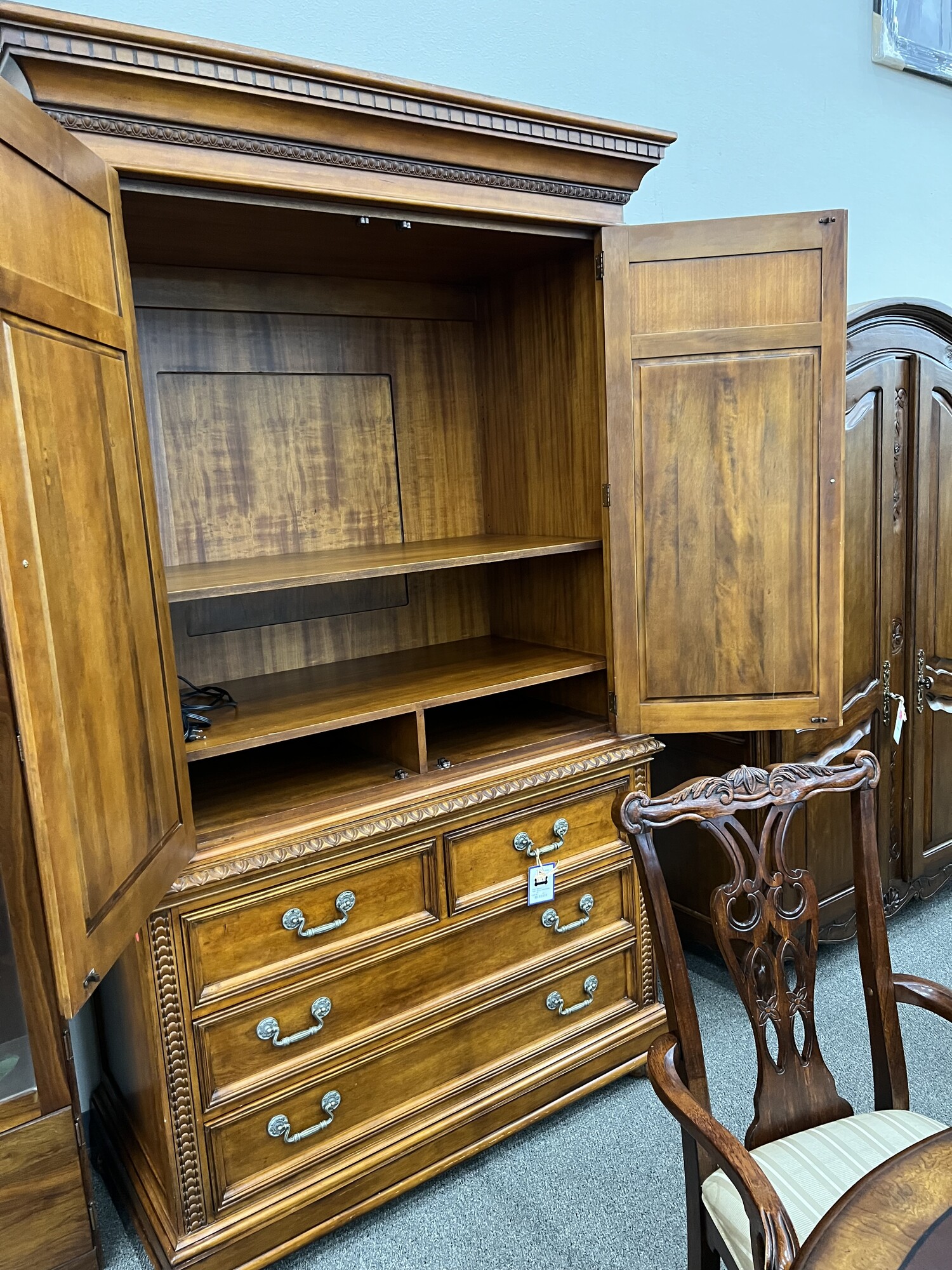 Hickory/ White Armoire Consign Furniture Meridian