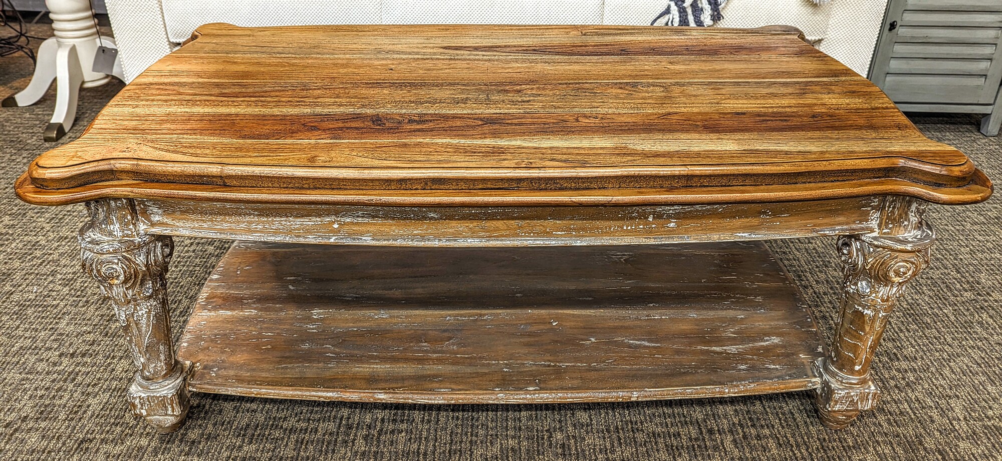 Arhaus Carved CoffeeTable Consign Home Couture