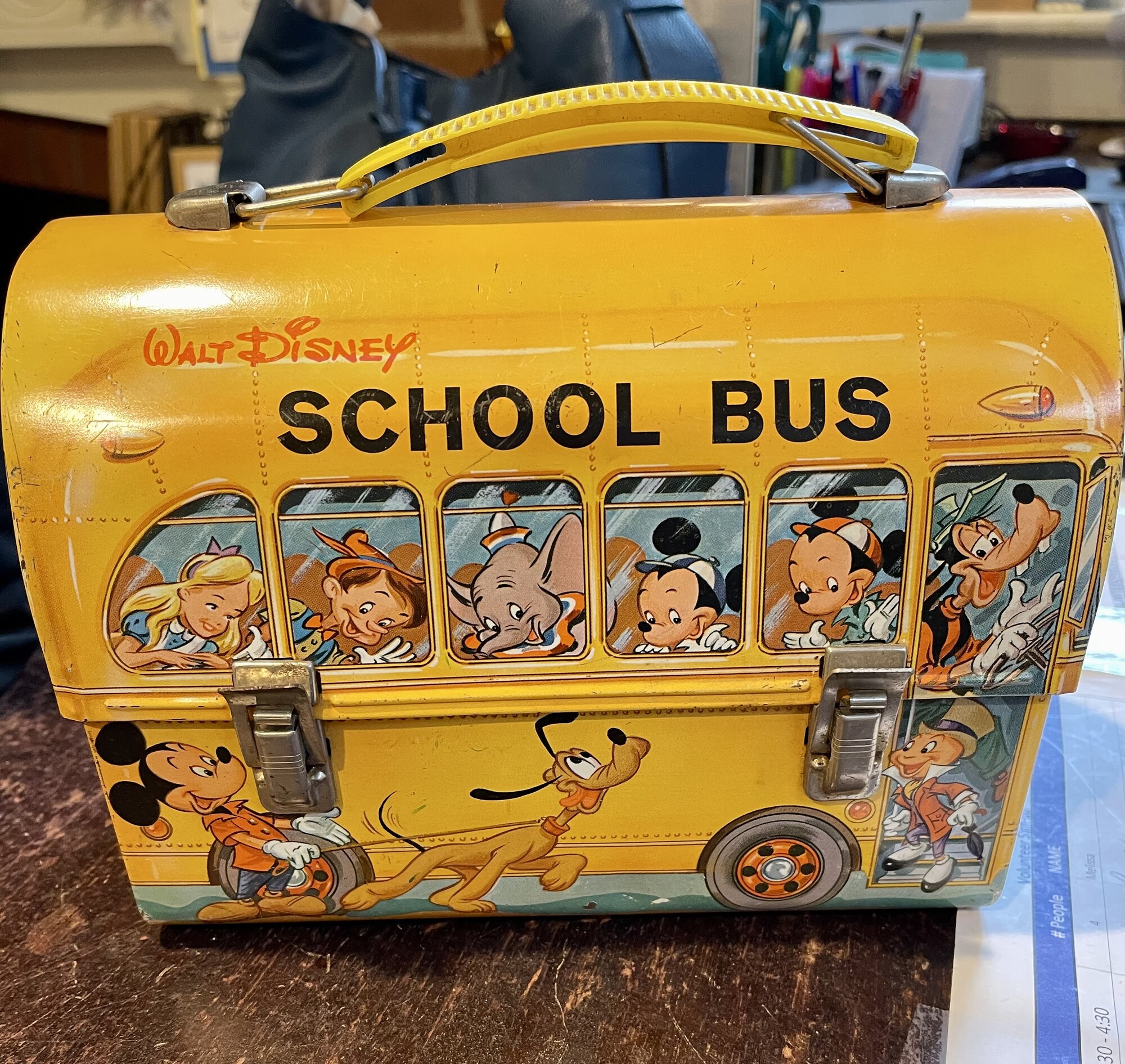 Vtg Disney Bus Lunchbox