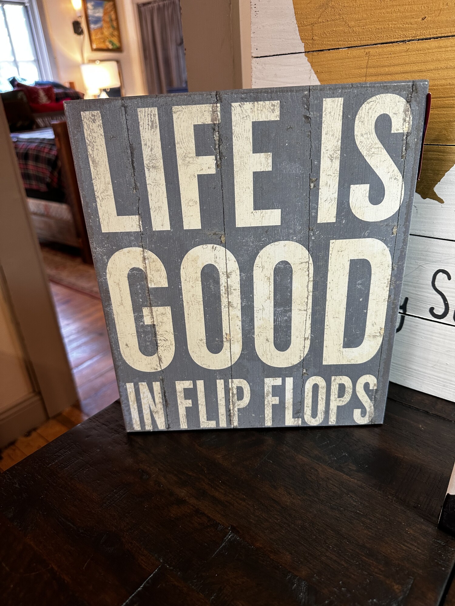 Flip Flop Sign | Mountain Living Home Consignment