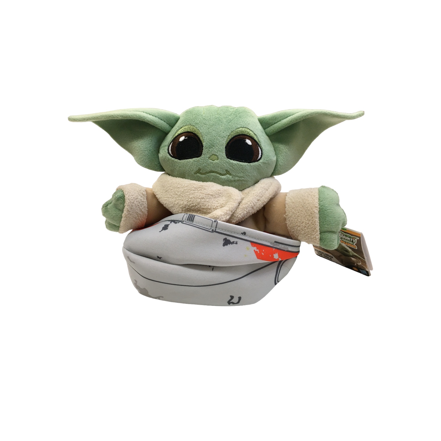 Baby Yoda plush in his cot • Magic Plush