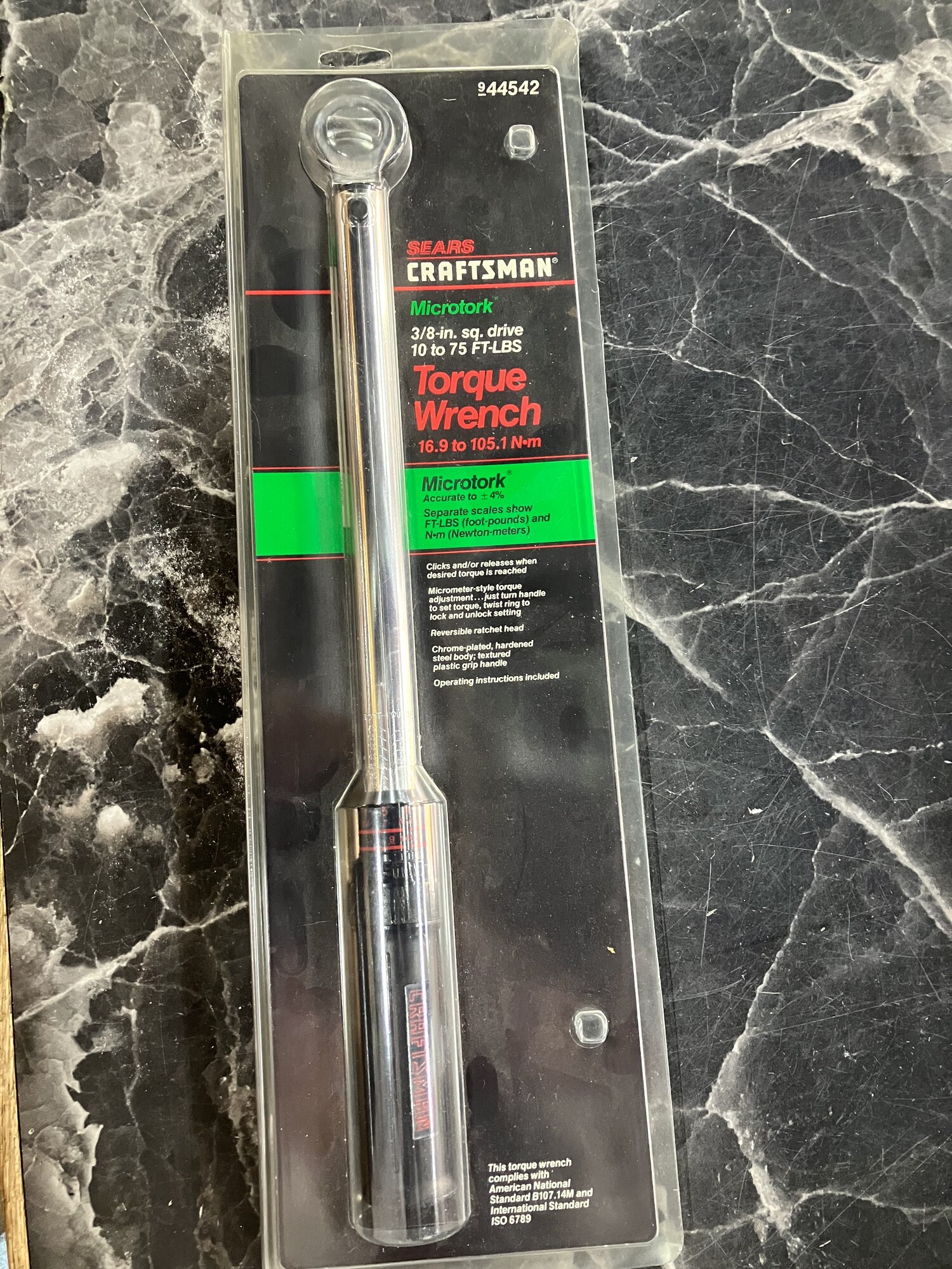 Torque Wrench, Size:3/8 dr Craftsman
10-75ft lbs