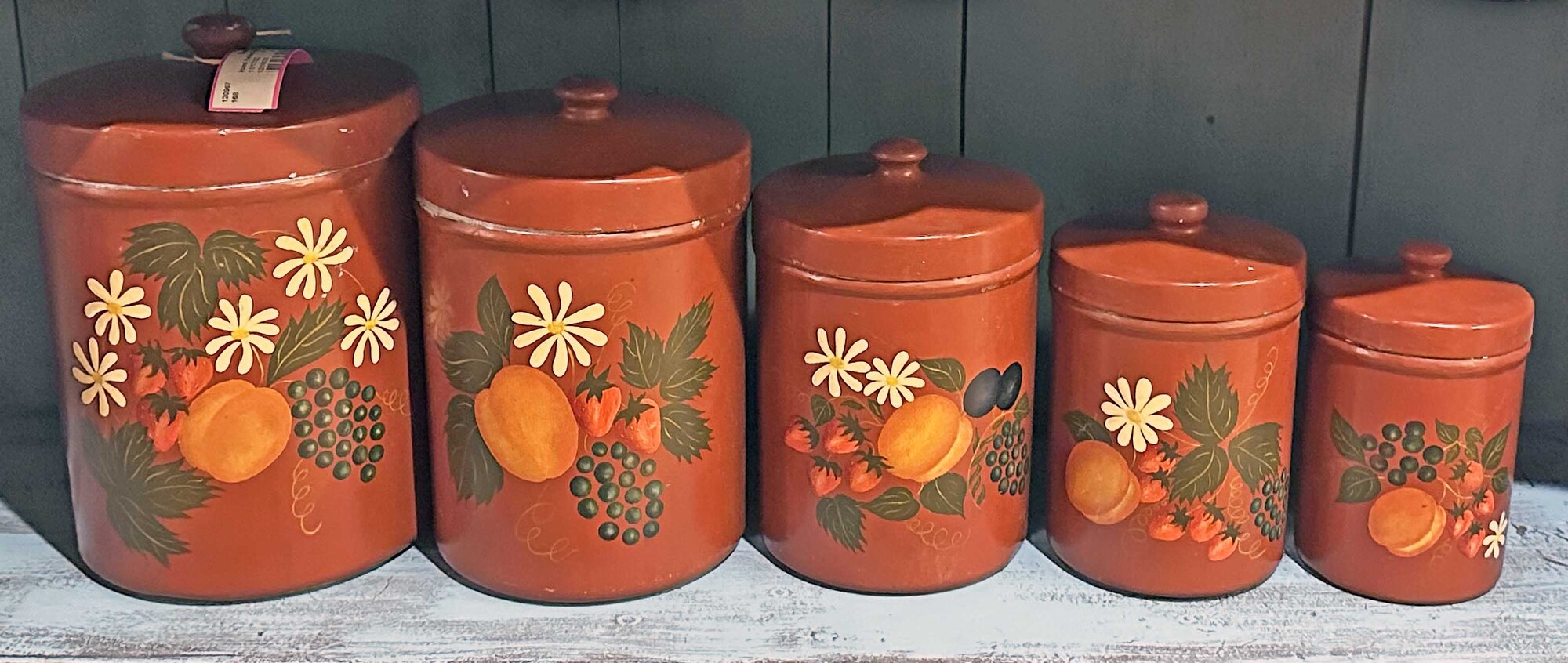 Hand Painted Canister Set
5 Canisters