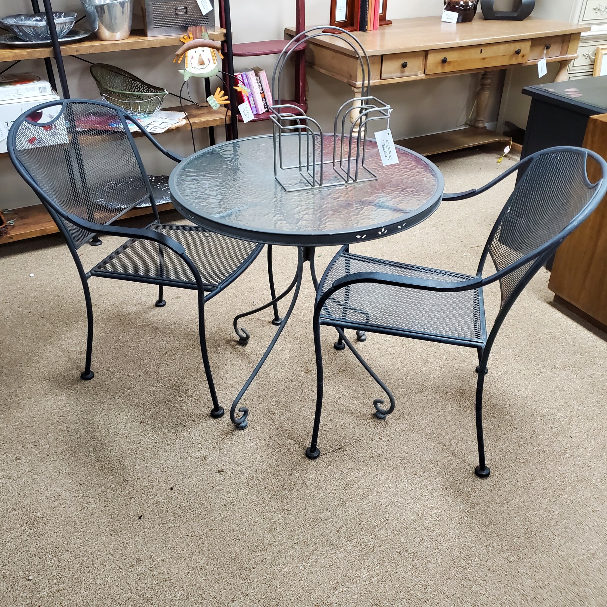 Bistro Table + 2 Chairs, Size: 30D
