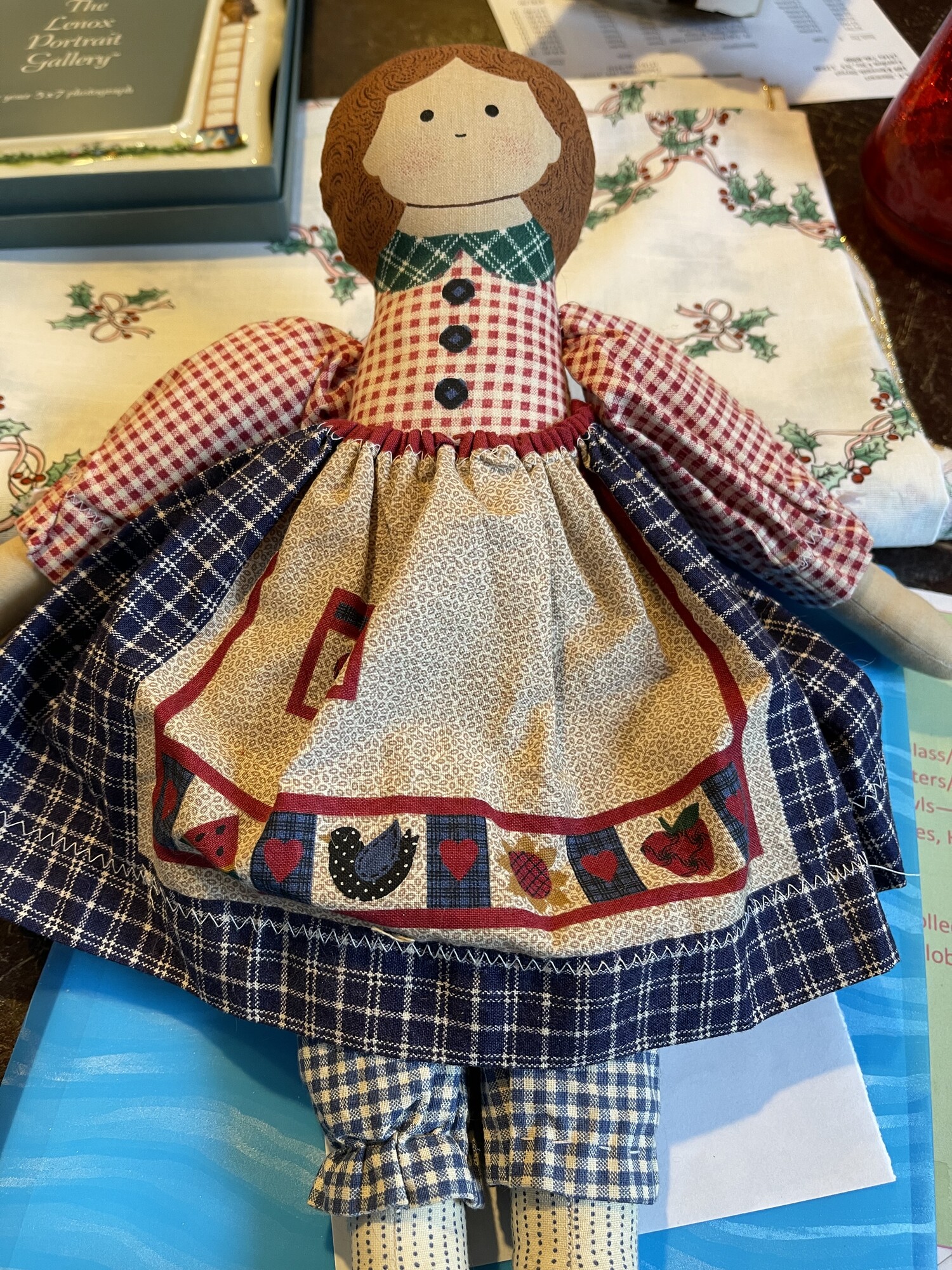 Vintage Handmade Rag Doll, None, Size: None