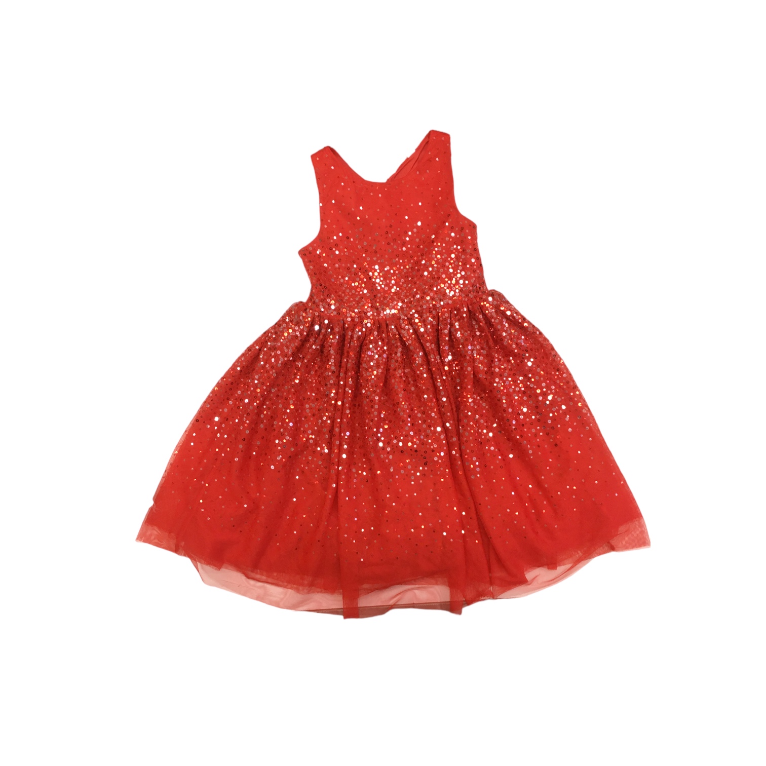 New LuLaRoe Nicki Dress Pocket Sleeveless M 10/12 Blue Pink Red Blush Roses  🌹 8