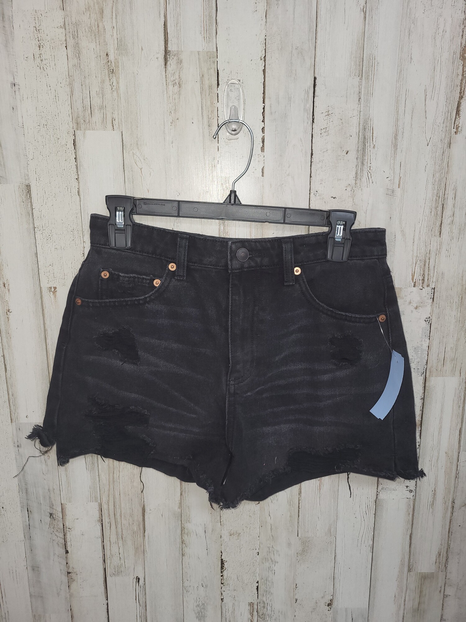 Black Denim Shorts