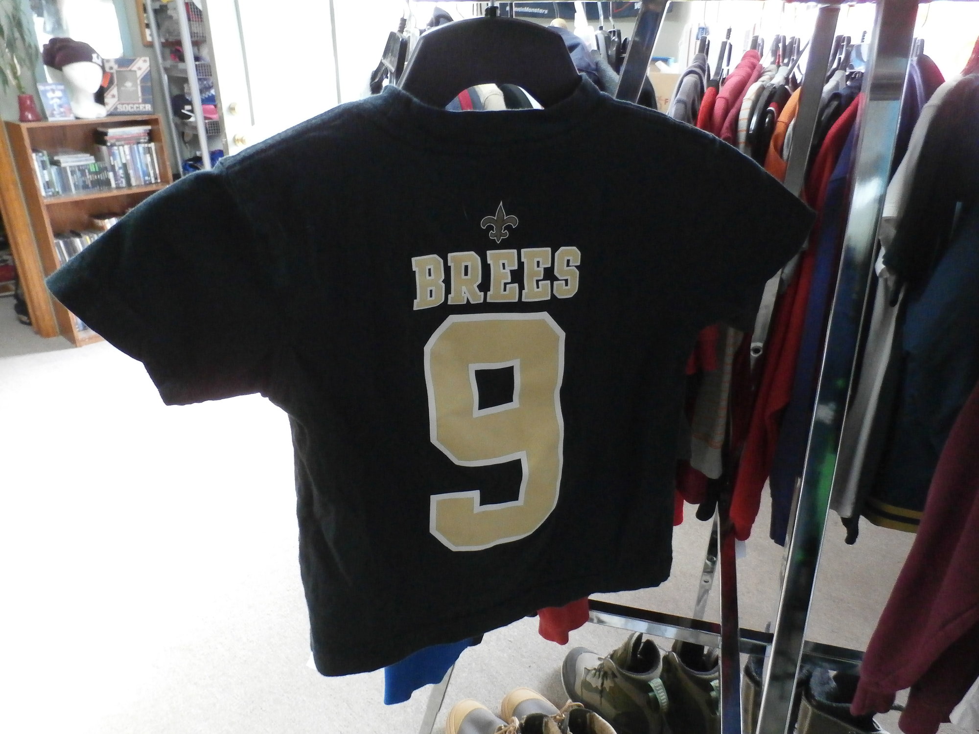 NFL New Orleans Saints Drew Brees #9 Jersey Black NFL Team Apparel