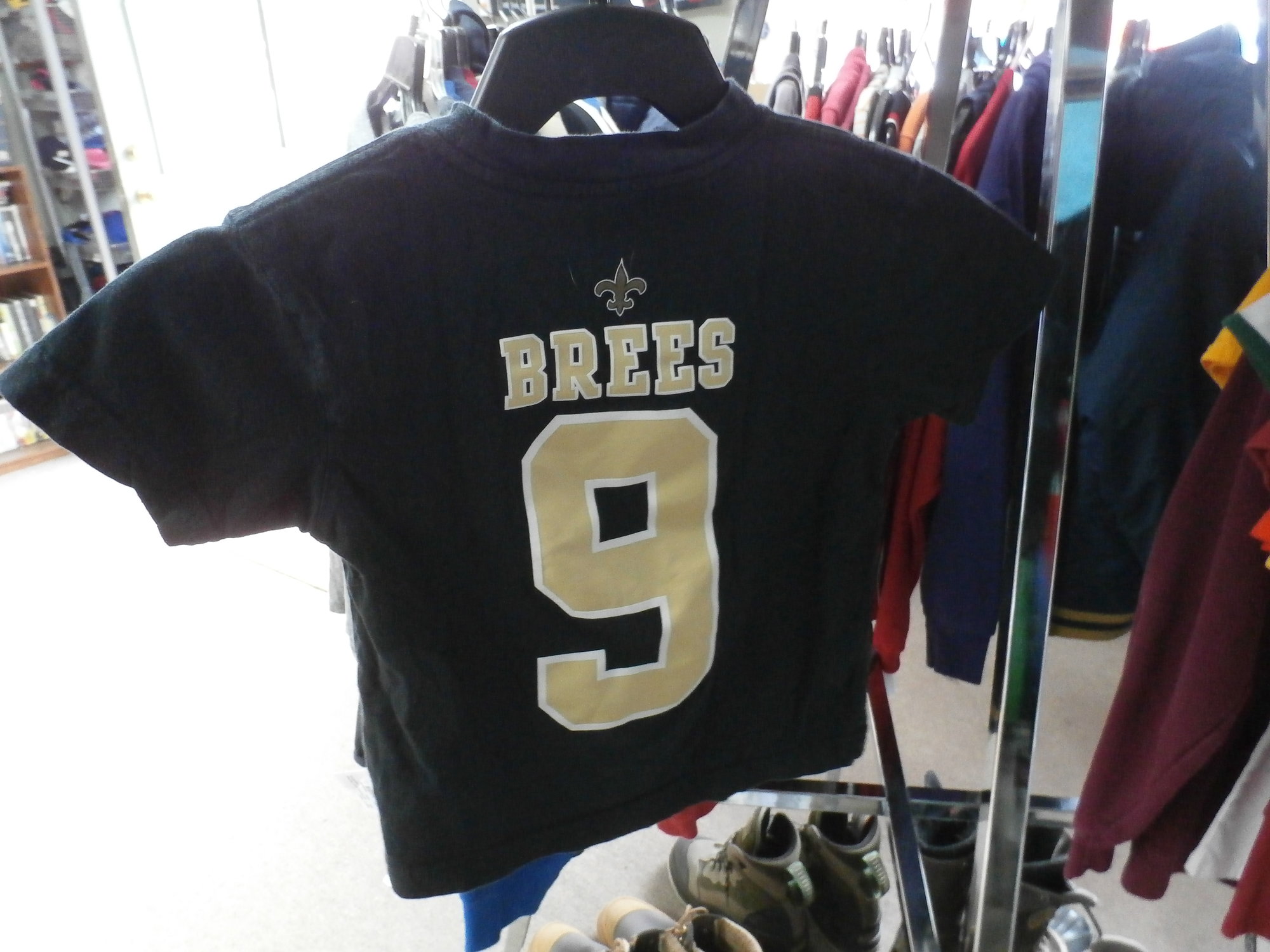 Drew Brees #9 New Orleans Saints REEBOK OnField Graphic Black Jersey SZ XL  -cool