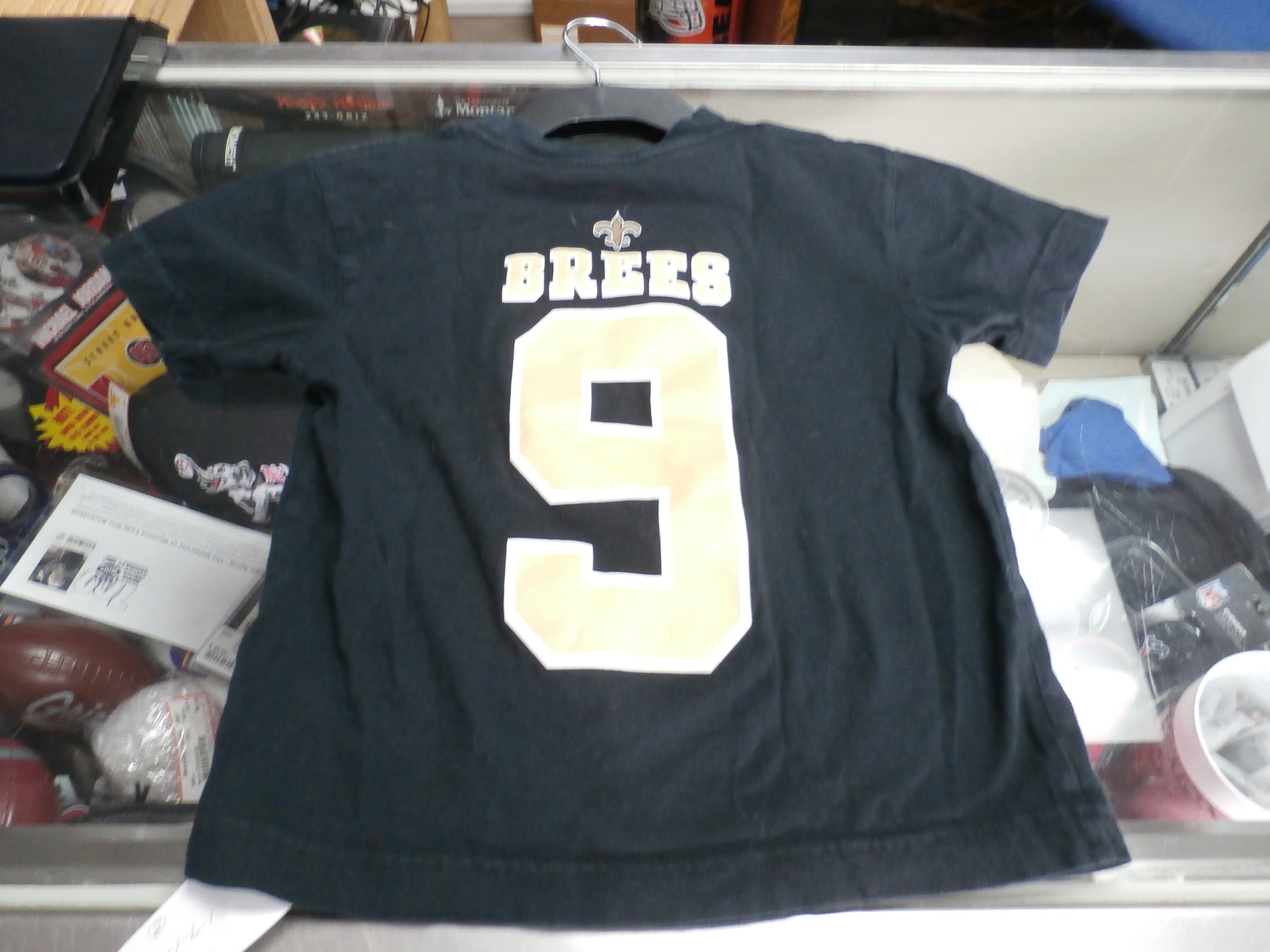 New Black Drew Brees Nike Tee Shirt #9 New Orleans Saints Adult