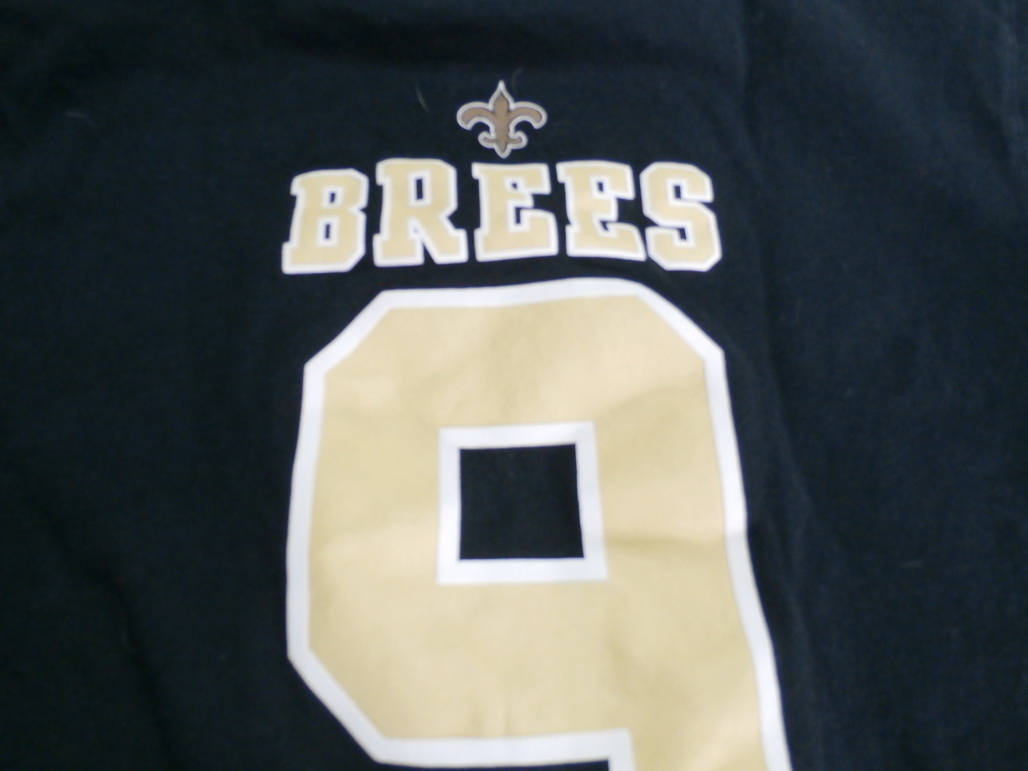 NFL New Orleans Saints Drew Brees #9 Jersey Black NFL Team Apparel