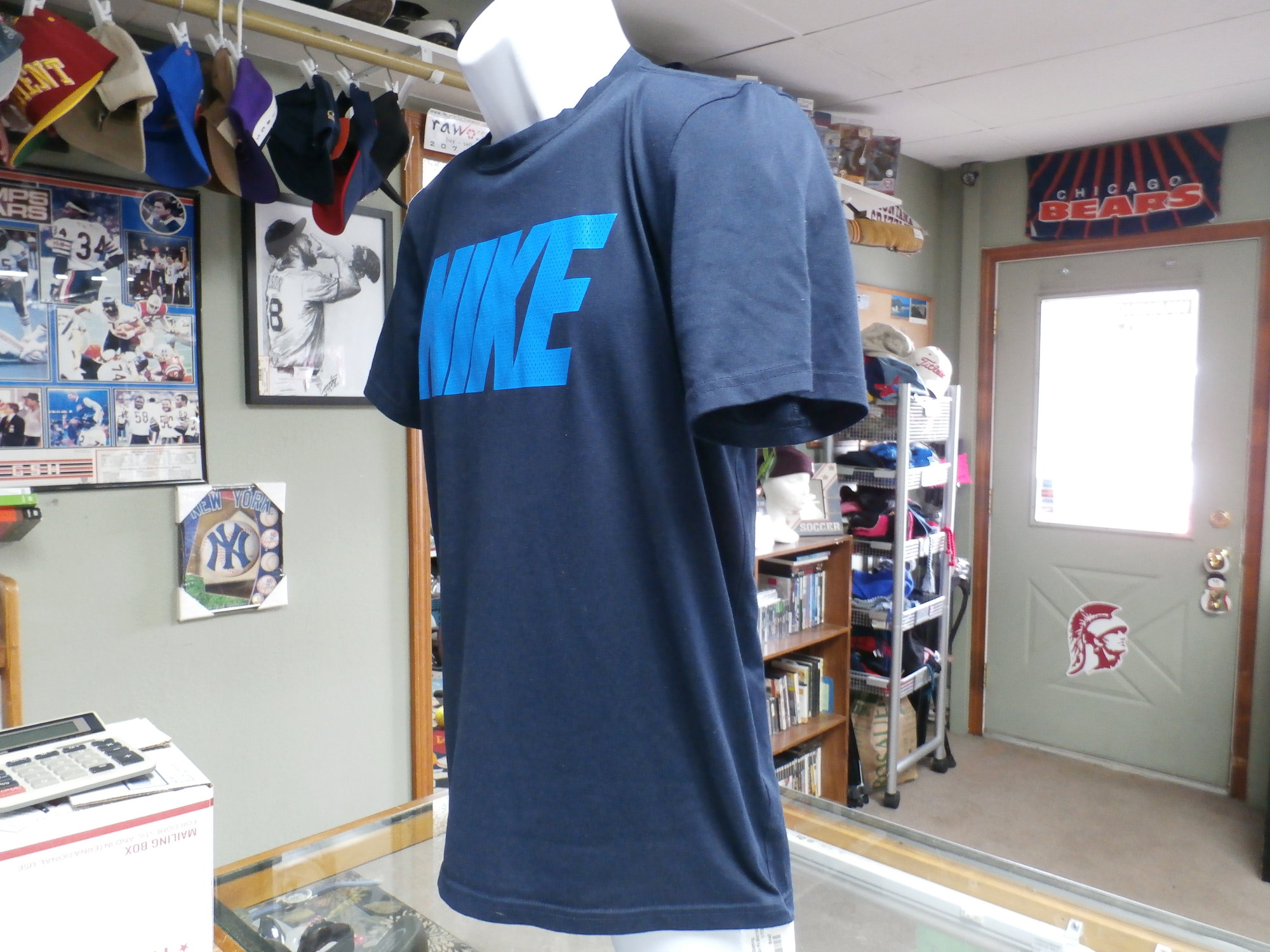 Nike Men's Dri-Fit Fitness T-Shirt in Blue, Size: Small | DZ2735-416