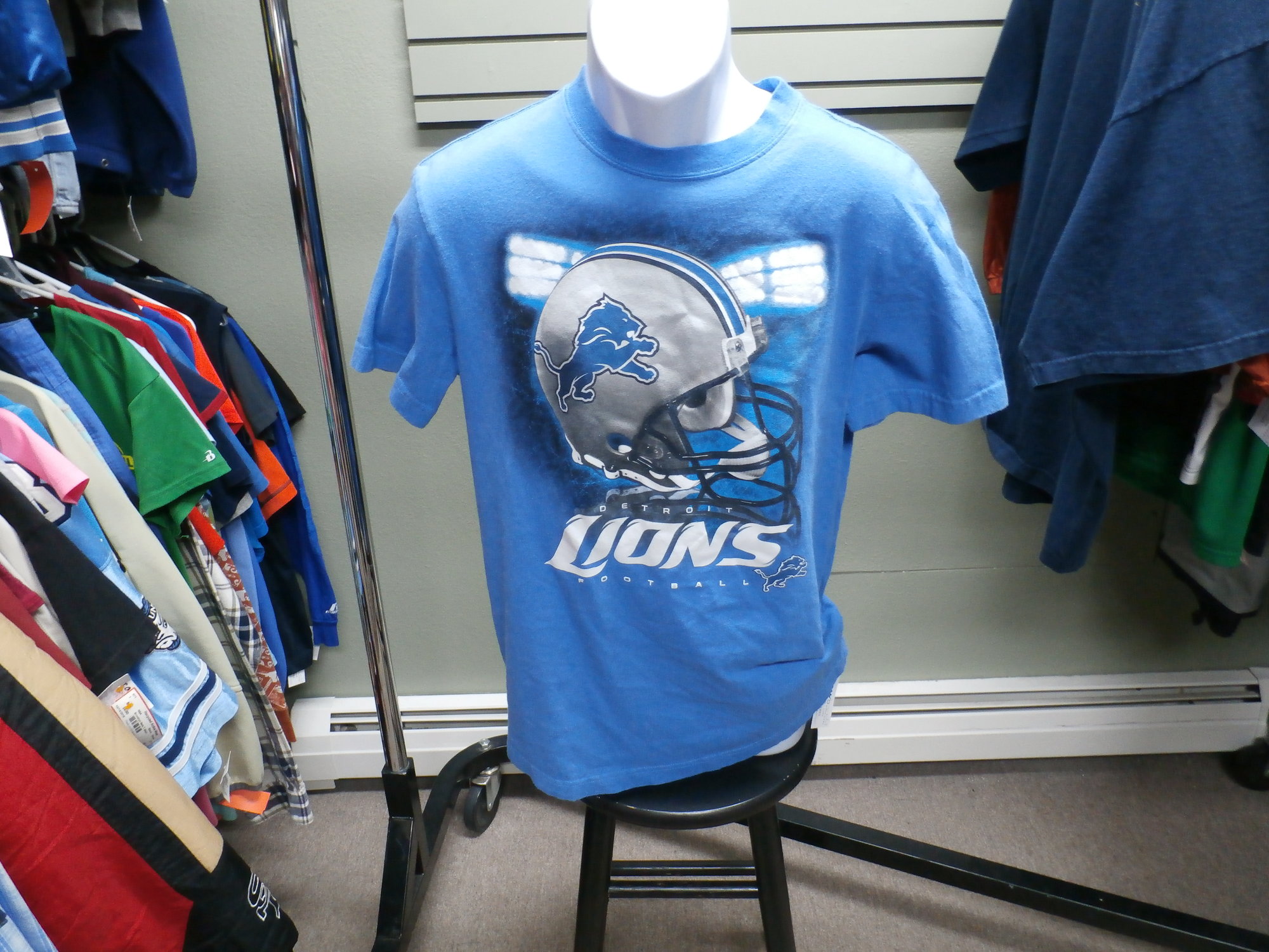 Detroit Lions Shirt  Recycled ActiveWear ~ FREE SHIPPING USA ONLY~