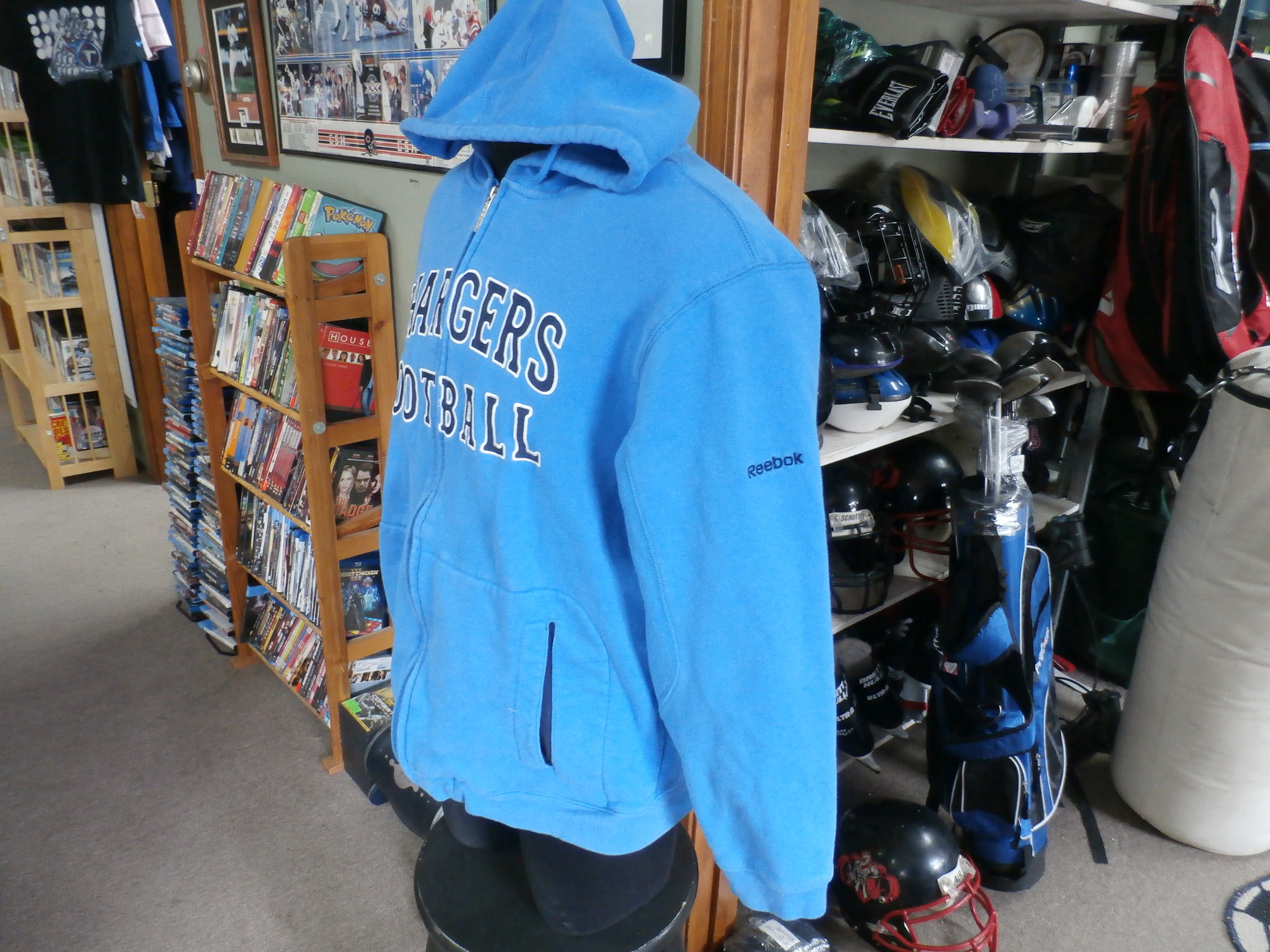 Reebok San Diego Chargers Commemorative Hoodie Adult Unisex L