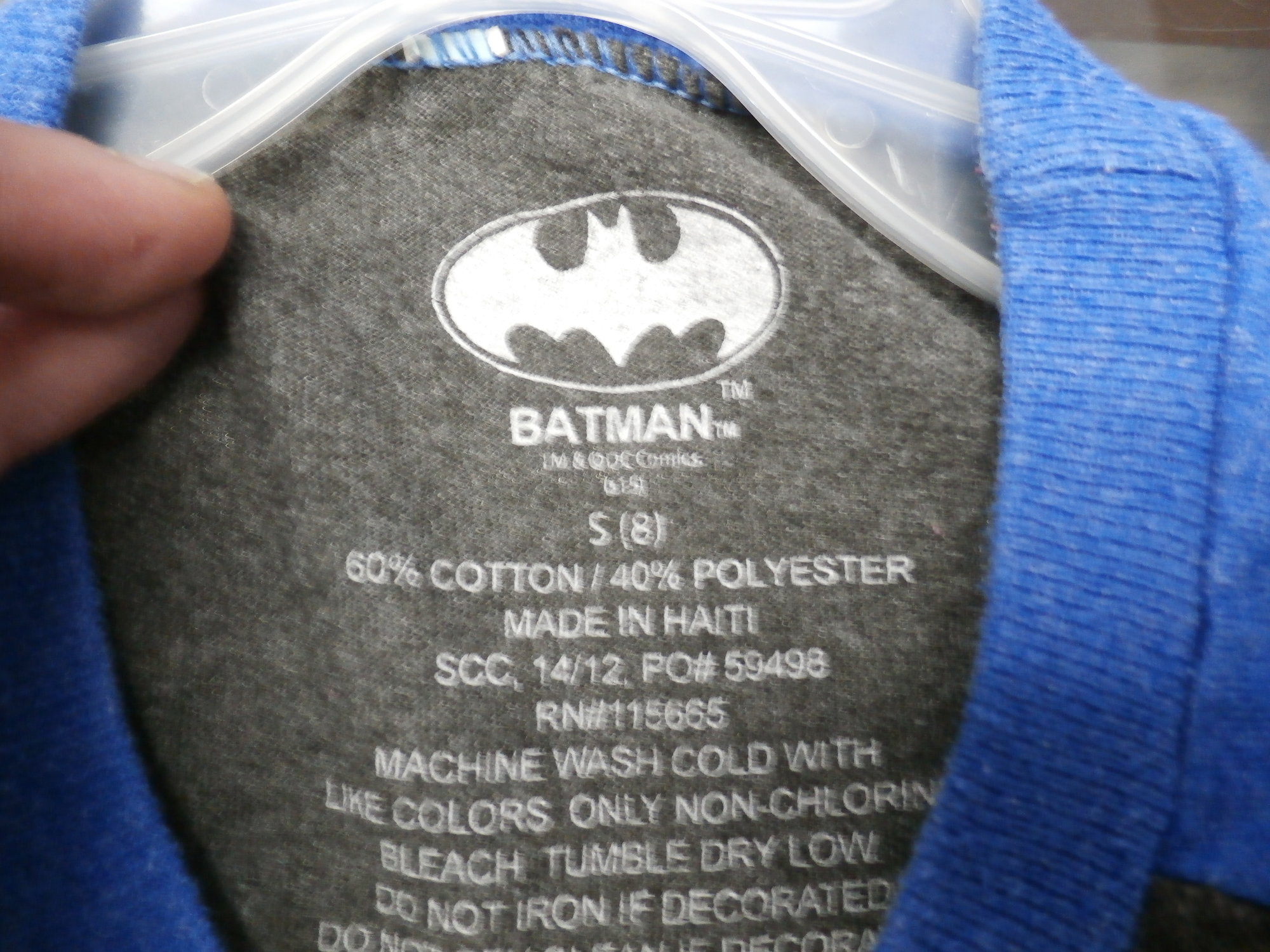 Vintage Batman Sweatshirt S Size Grey Colour 